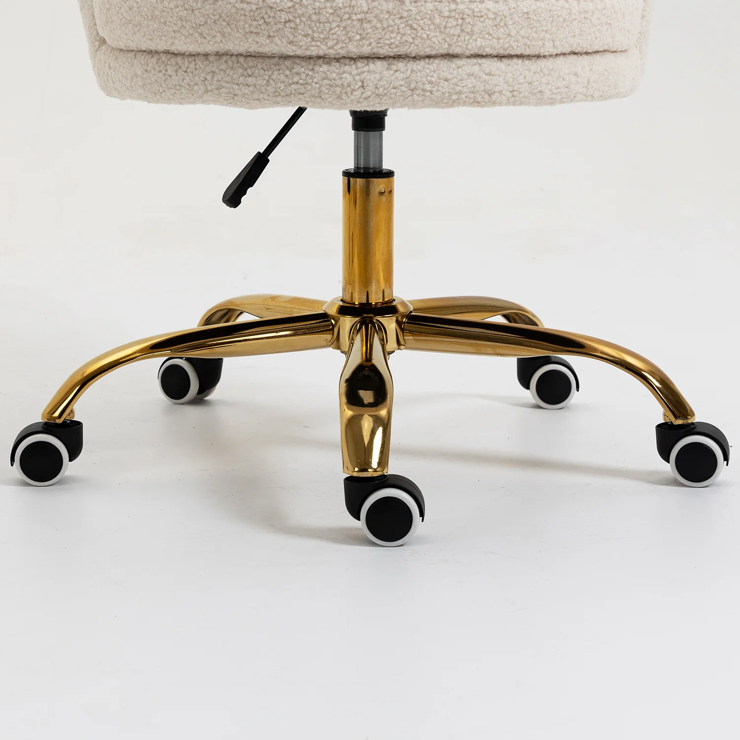 Hepburn Scalloped Swivel Chair (Ecru Boucle) - Image 7