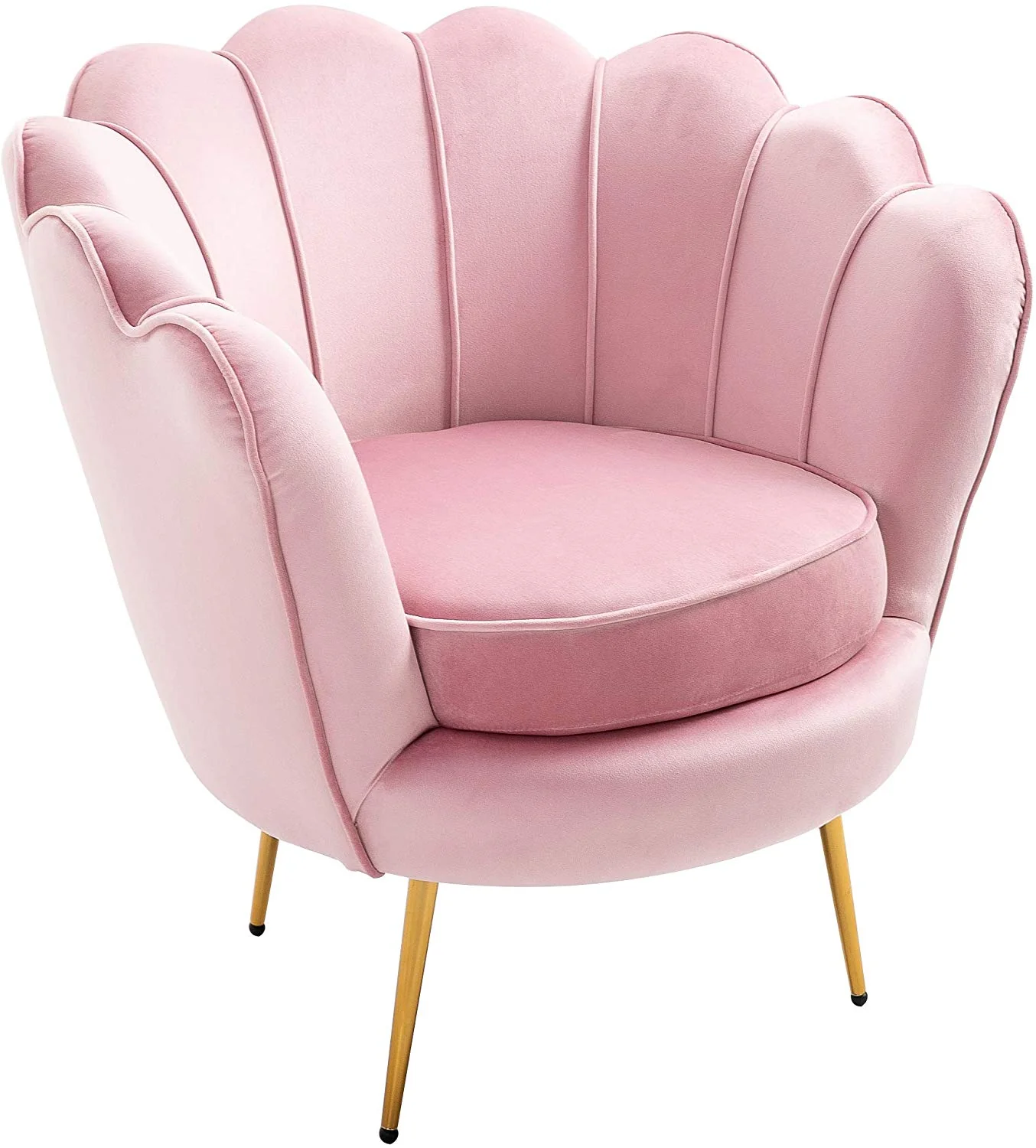 Hepburn Accent Chair in Pink Velvet - Image 5