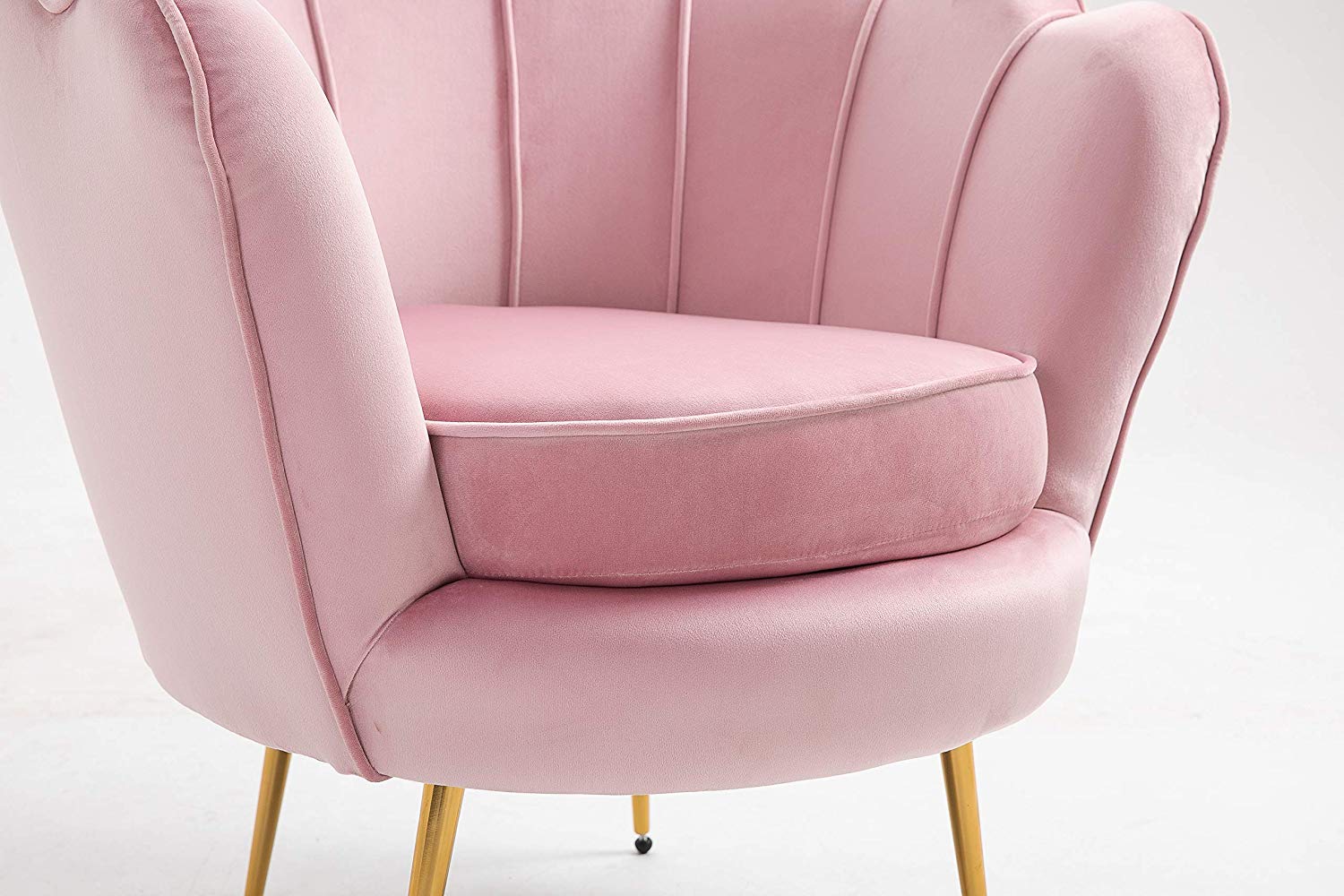 Hepburn Accent Chair in Pink Velvet - Image 8