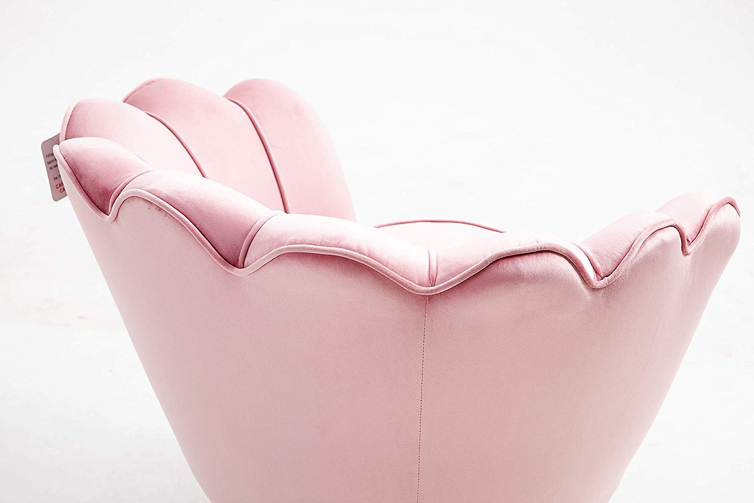 Hepburn Accent Chair in Pink Velvet - Image 9