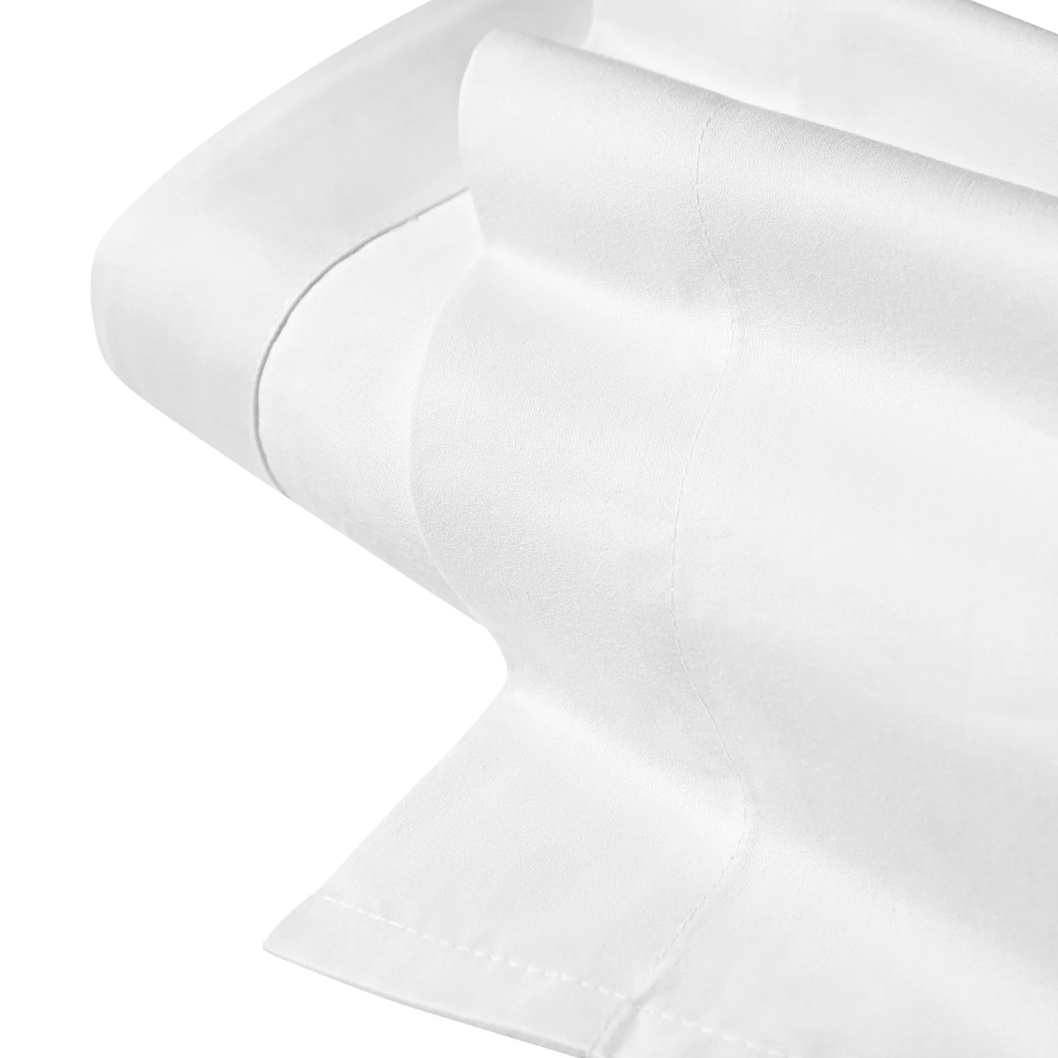 Hotel Collection 800 Thread Count Cotton Sateen Flat Sheet - White - Image 3