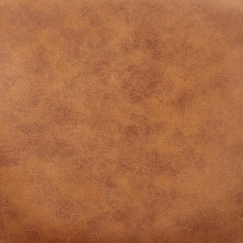 Kelmarsh Set of 2 Cognac Colour Vegan Leather Upholstered Dining Chairs - Image 10