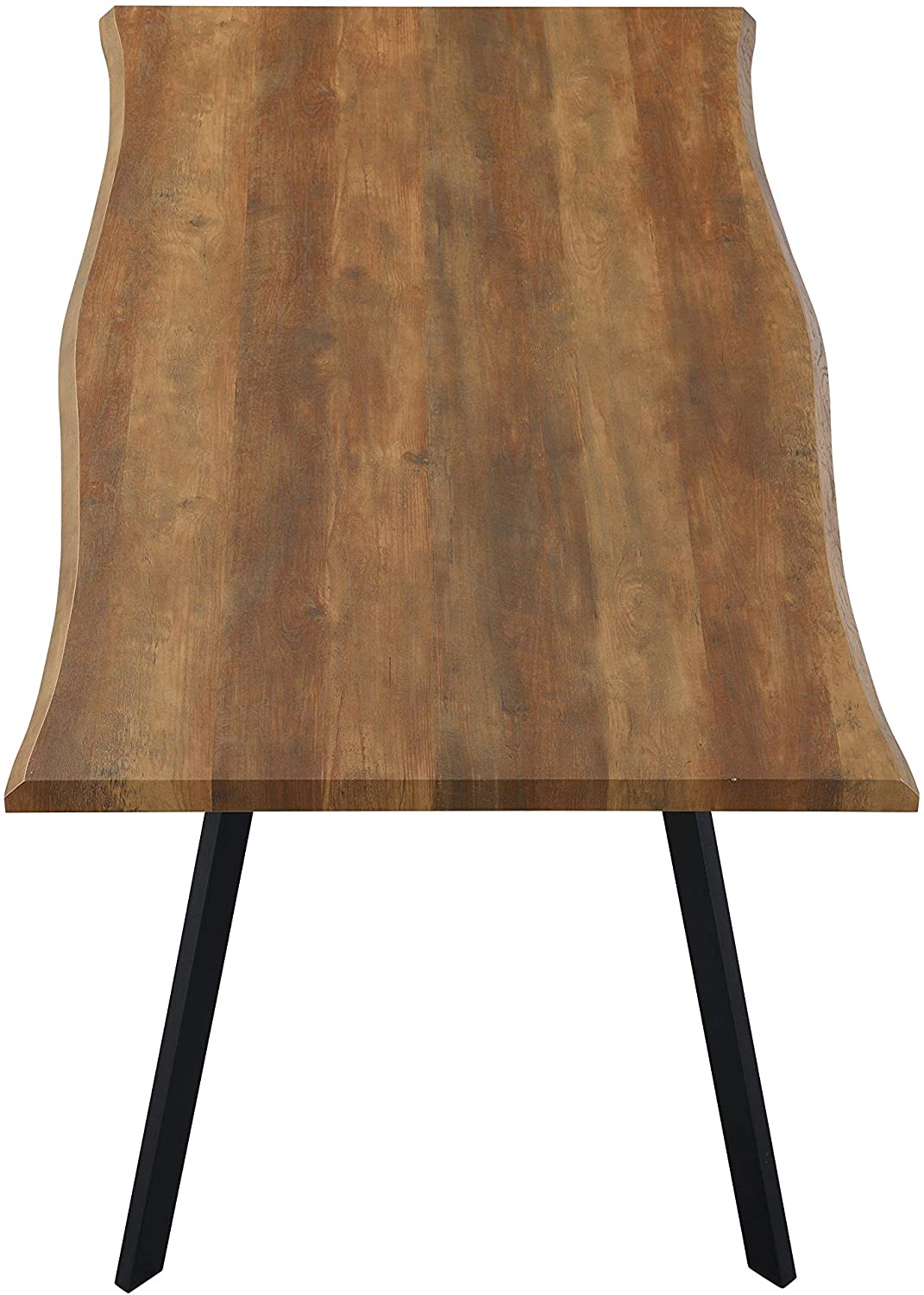 Kenora Wood Effect 150 cm Dining Table with Curved Edges 4 Seater - Image 3