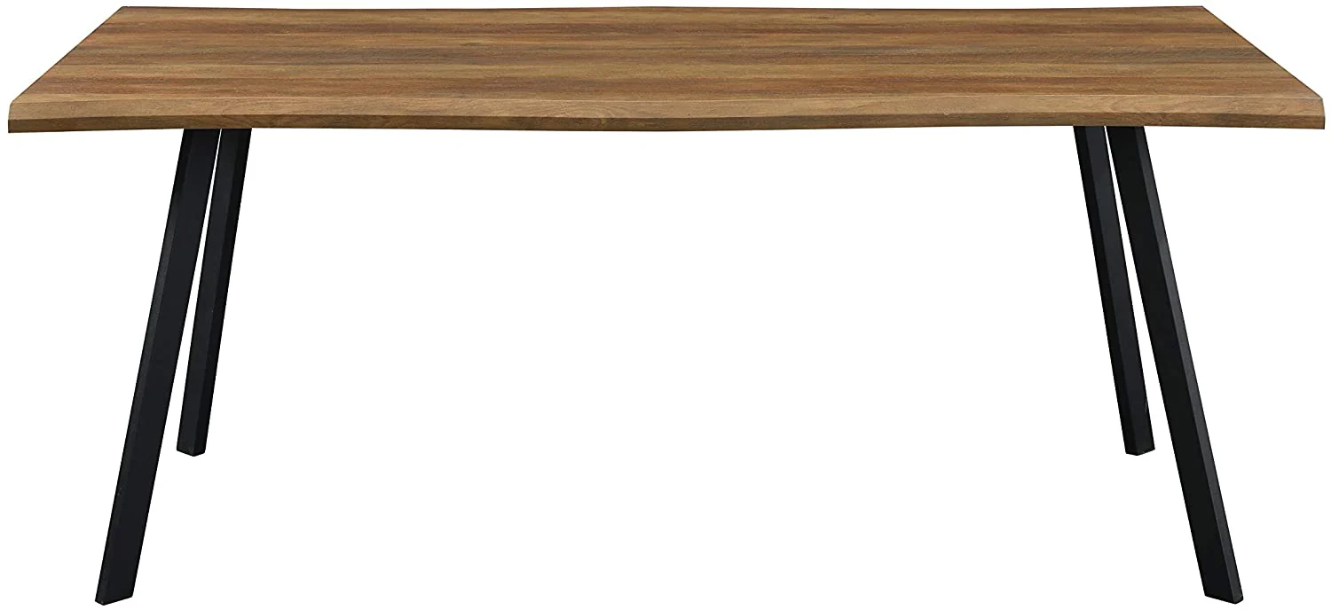 Kenora Wood Effect 180 cm Dining Table with Curved Edges 6 Seater - Image 6