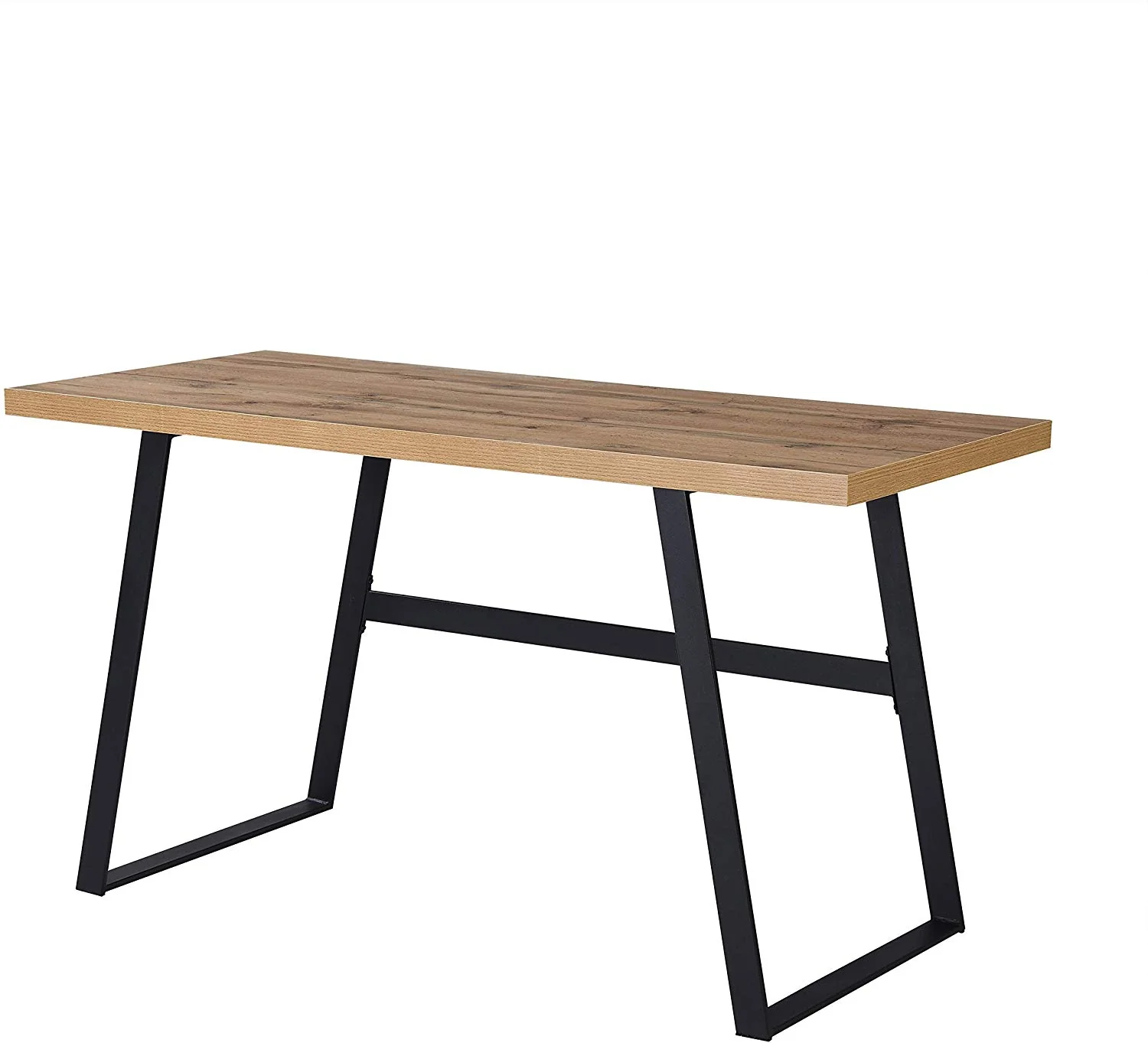 KLOTEN Oak Desk with Black Metal Legs - Image 4