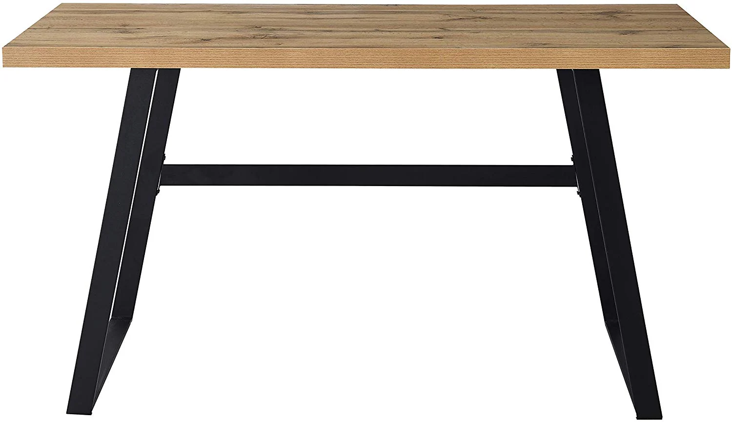 KLOTEN Oak Desk with Black Metal Legs - Image 7