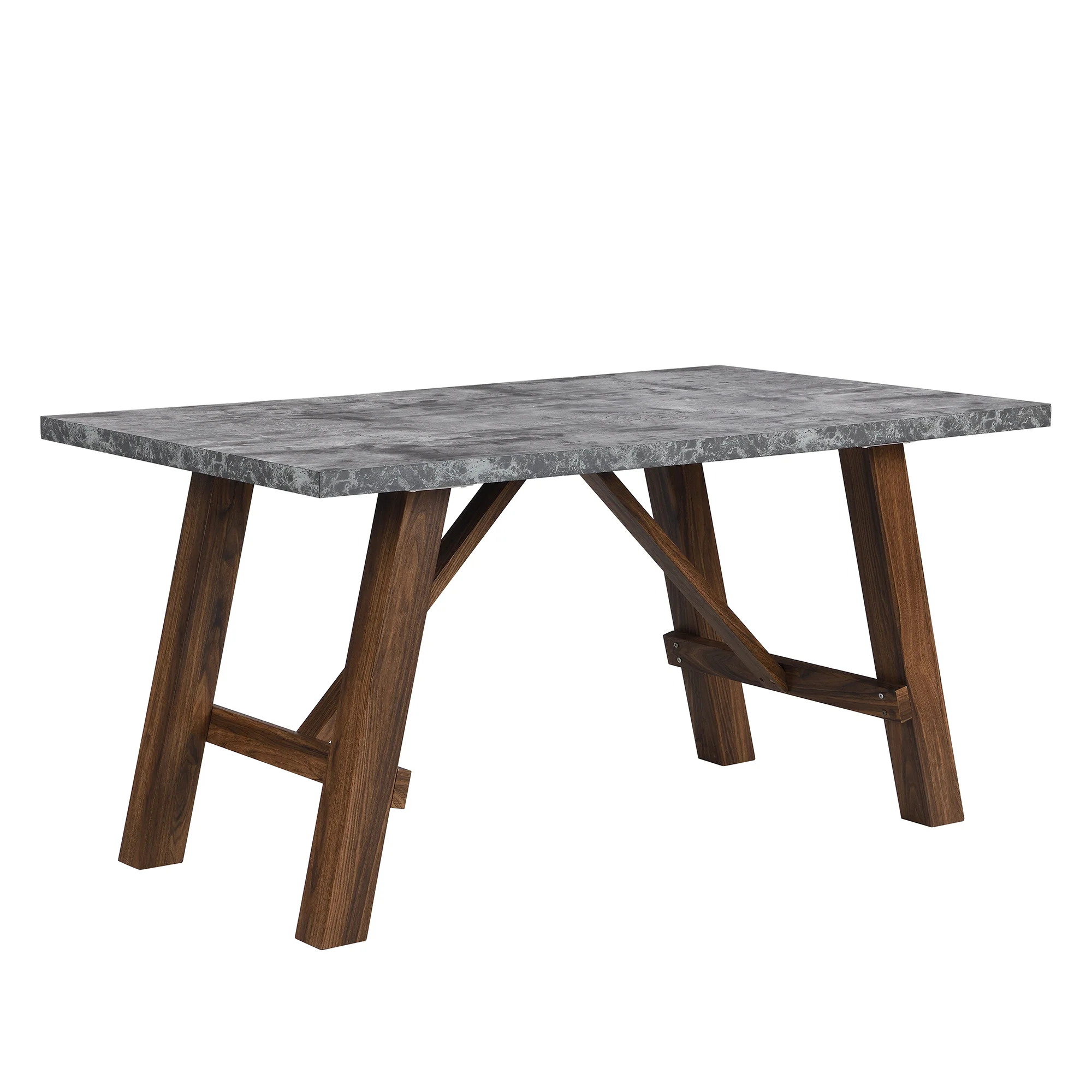 Lambeth Concrete effect 150cm Dining Table - Image 3