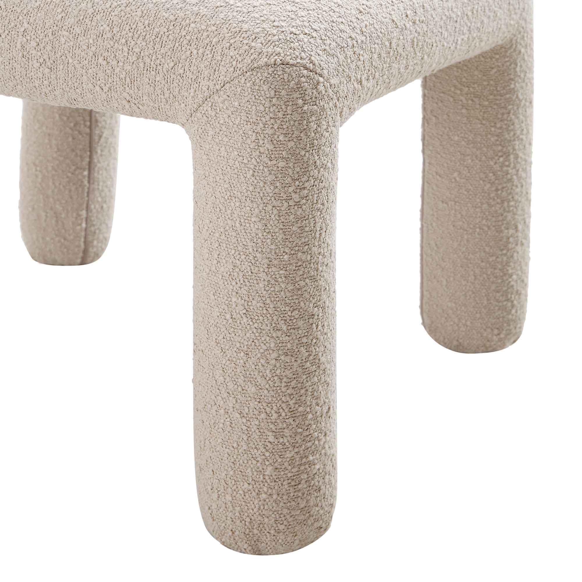 Libby Light Taupe Boucle Dining Chair - Image 11