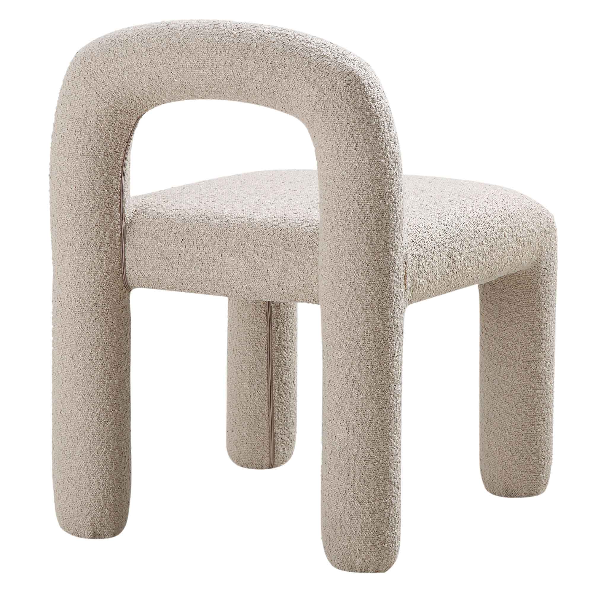 Libby Light Taupe Boucle Dining Chair - Image 6