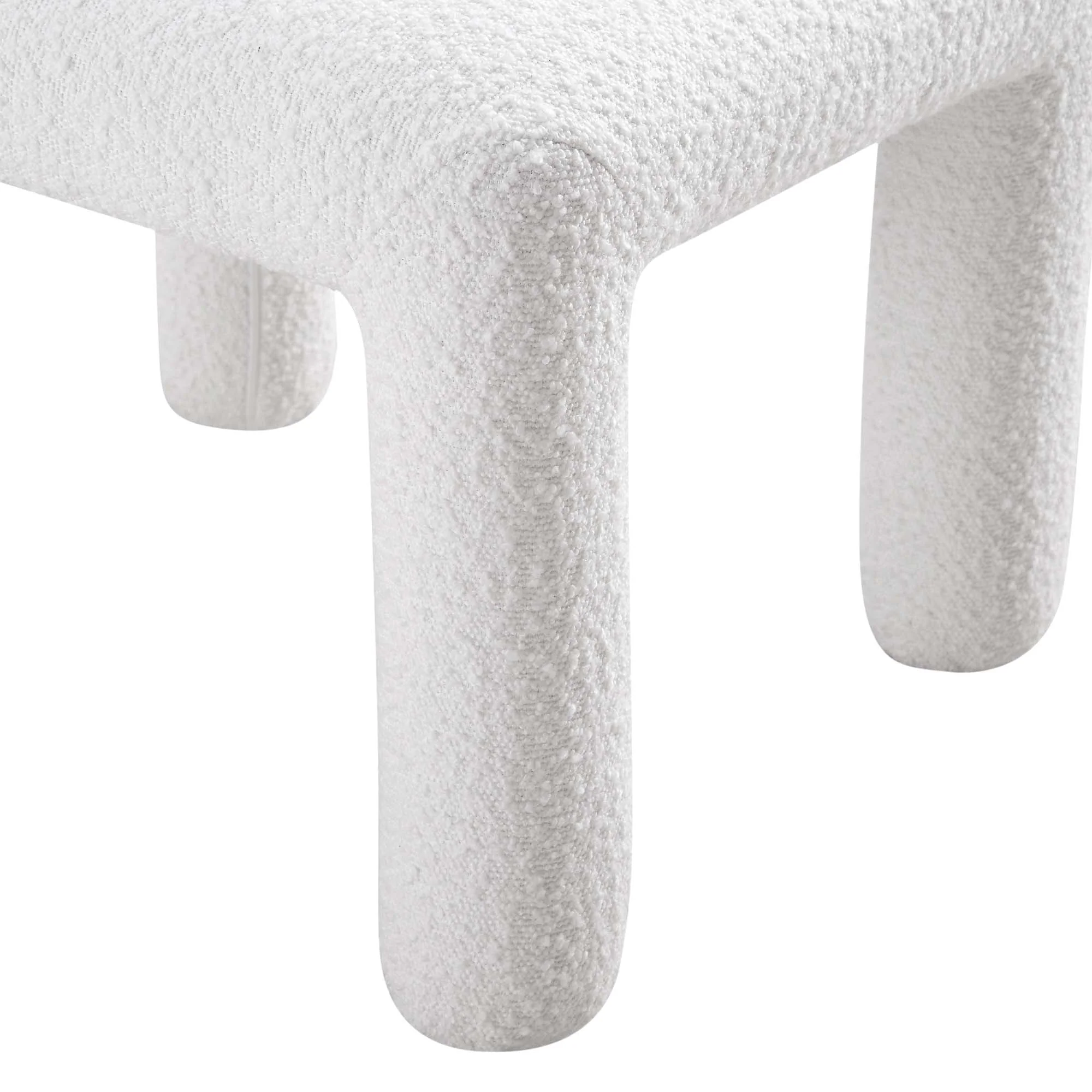Libby White Boucle Dining Chair - Image 10