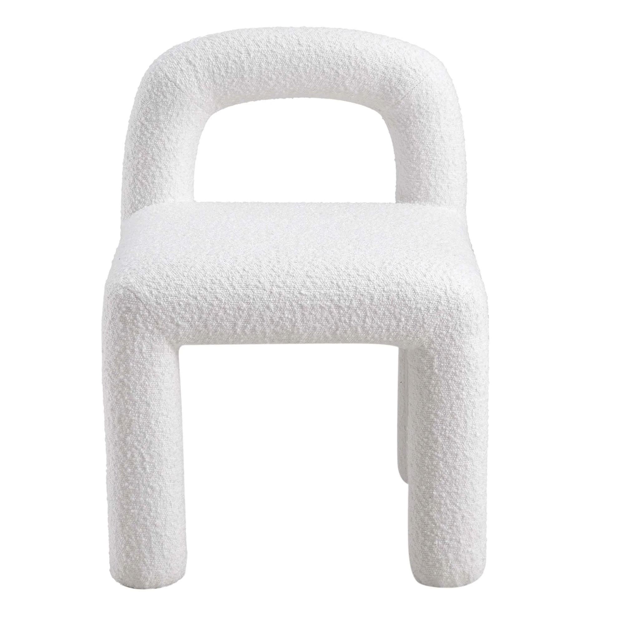 Libby White Boucle Dining Chair - Image 4