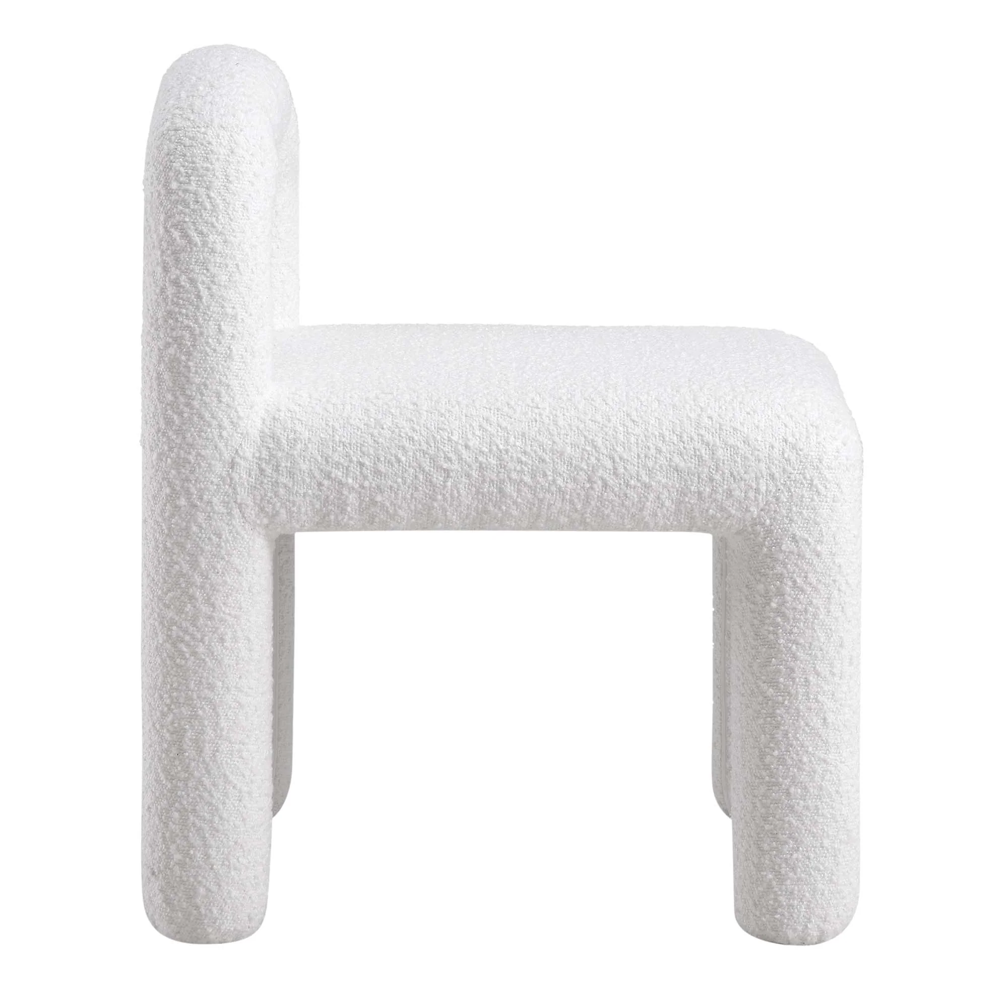 Libby White Boucle Dining Chair - Image 6