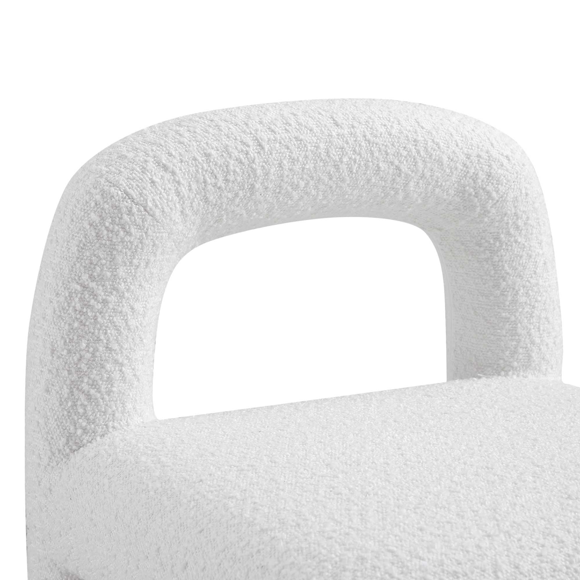 Libby White Boucle Dining Chair - Image 9