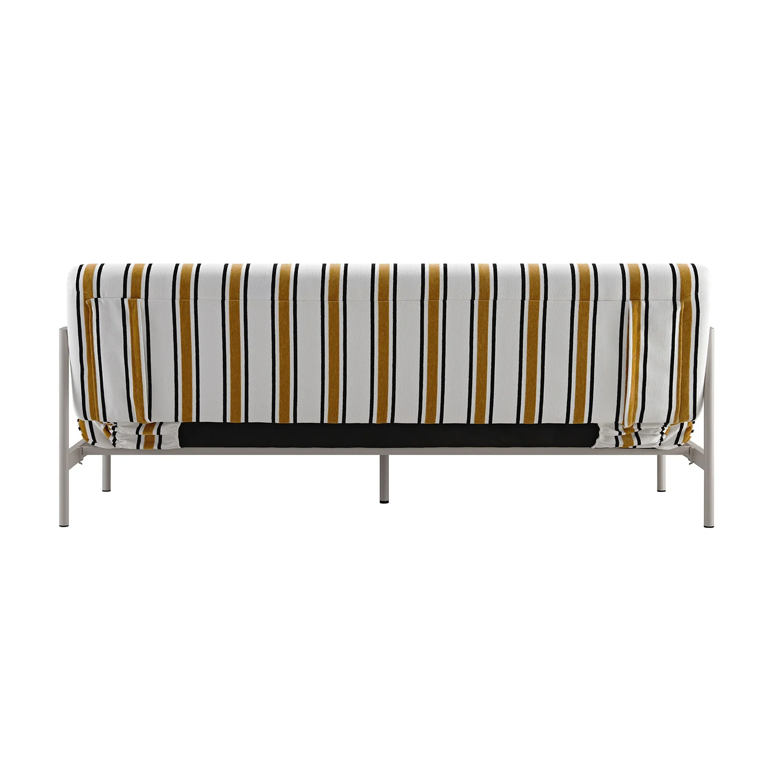 Linea Three Seater Sofa Bed, Amber Striped Chenille - Image 20