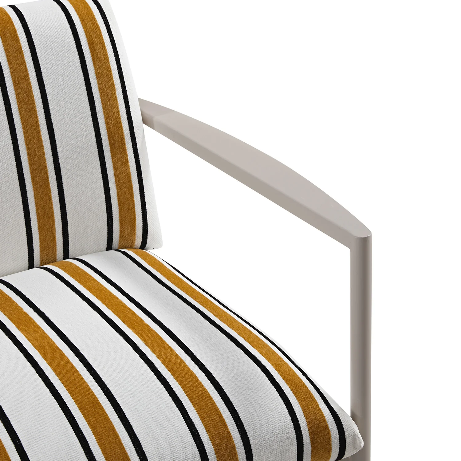 Linea Three Seater Sofa Bed, Amber Striped Chenille - Image 25