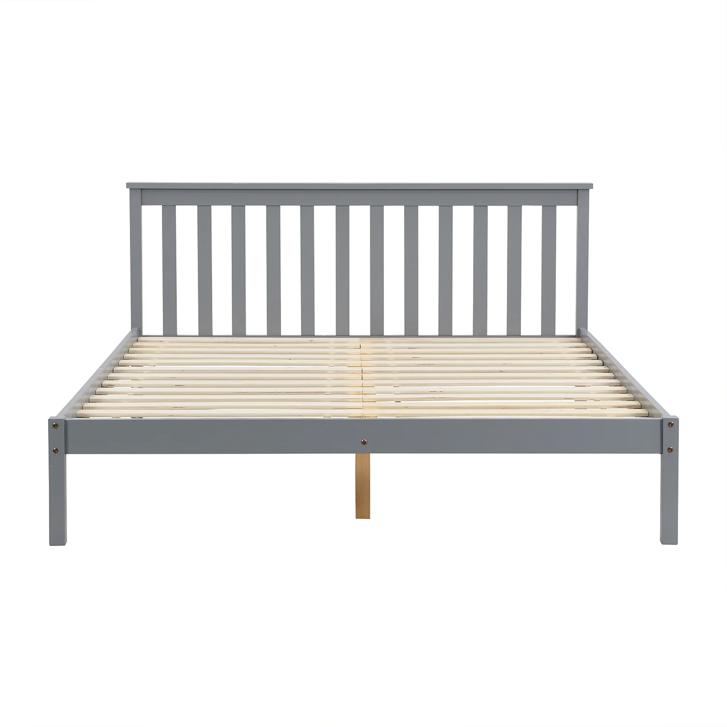 Linnelle Solid Wood Bed Frame in Grey - Image 4