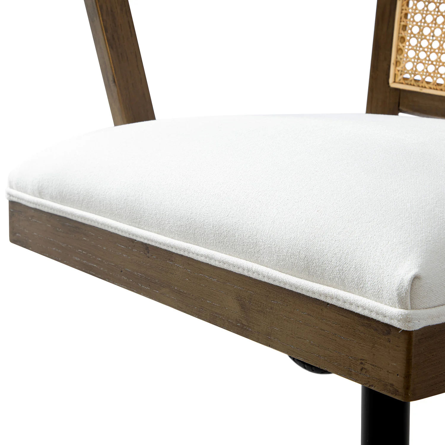 Lucia Natural Cane Swivel Desk Chair, Silver Oak - Image 10