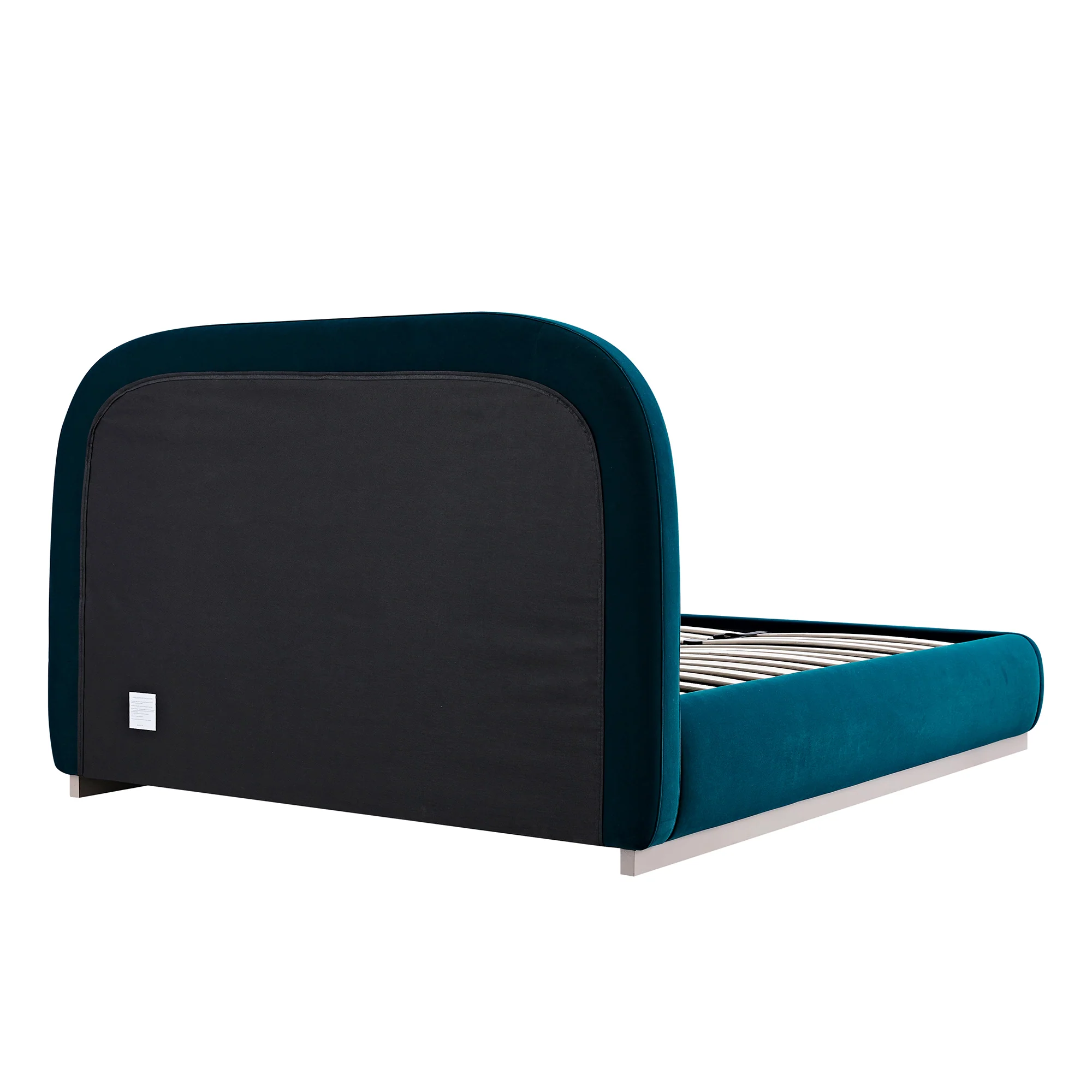 Luella Upholstered Wooden Plinth Base Storage Bed, Teal Velvet - Image 14