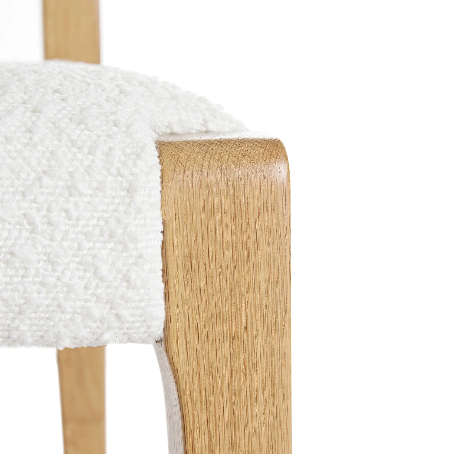 Lumi Dining Chair, Ecru Boucle | Natural Oak Frame - Image 17