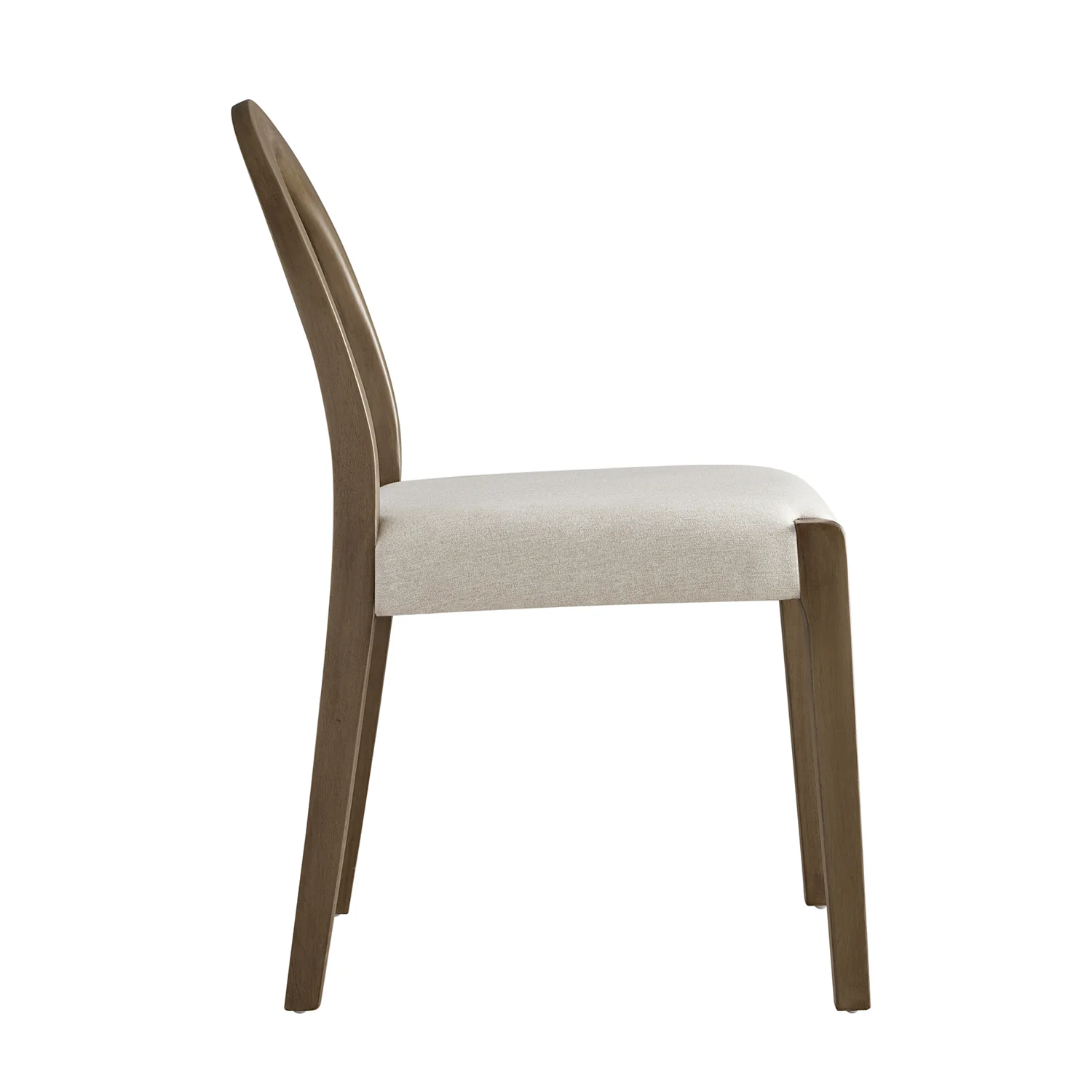 Lumi Dining Chair, Oatmeal Fabric | Silver Oak Frame - Image 11