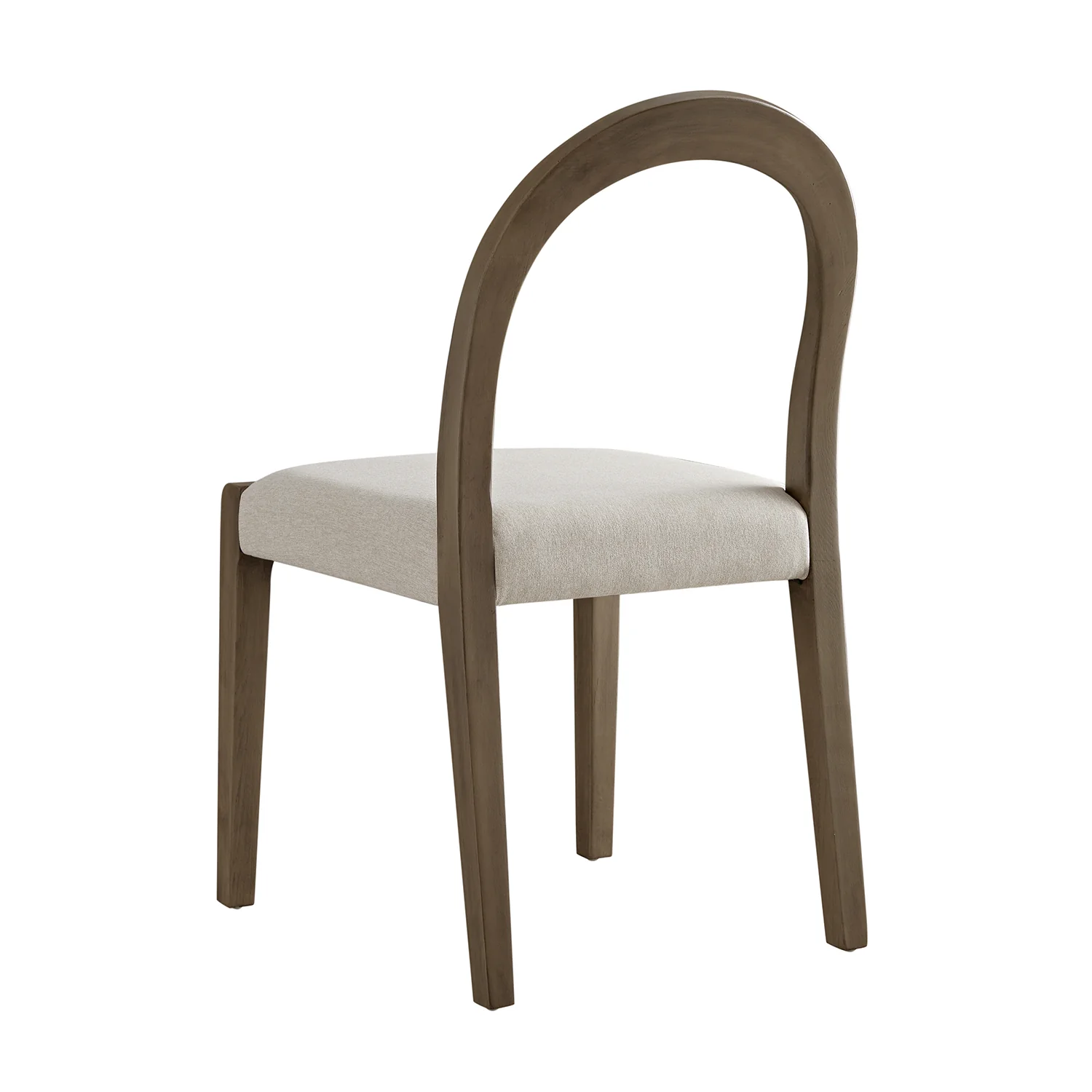 Lumi Dining Chair, Oatmeal Fabric | Silver Oak Frame - Image 12