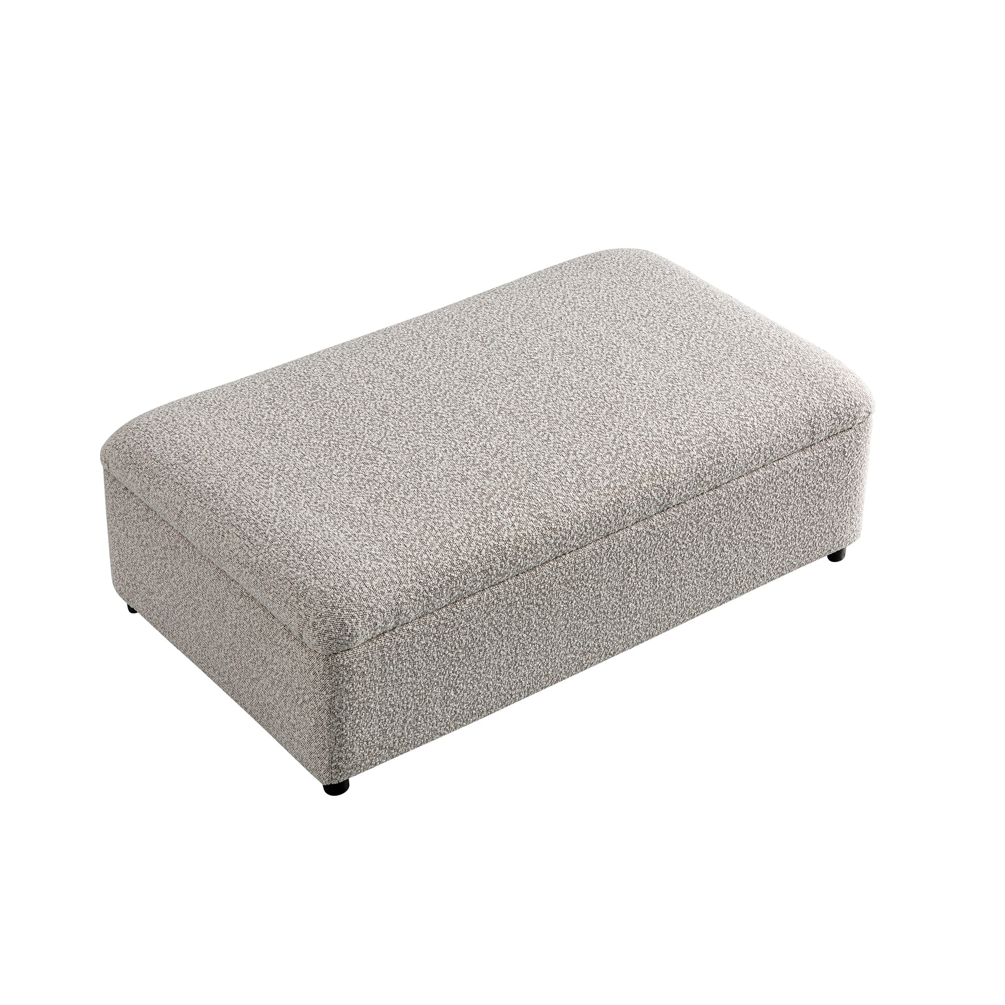 Magda Fold-Out Small Double Bed in an Ottoman, Mist Grey Boucle - Image 8