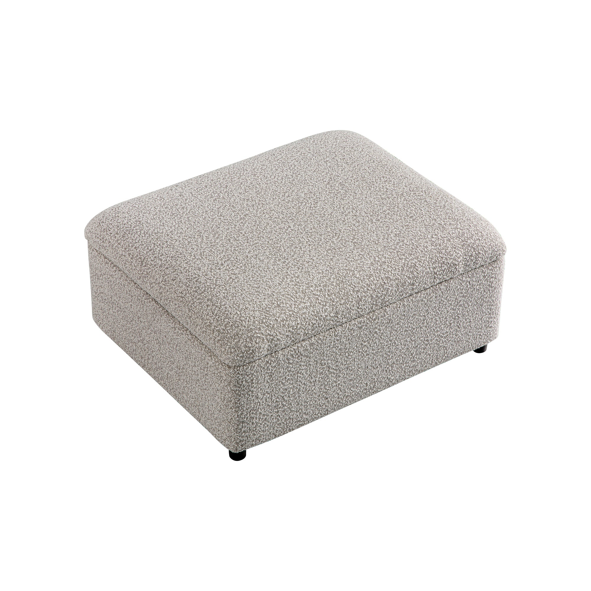 Magda Fold-Out Single Bed in an Ottoman, Mist Grey Boucle - Image 12
