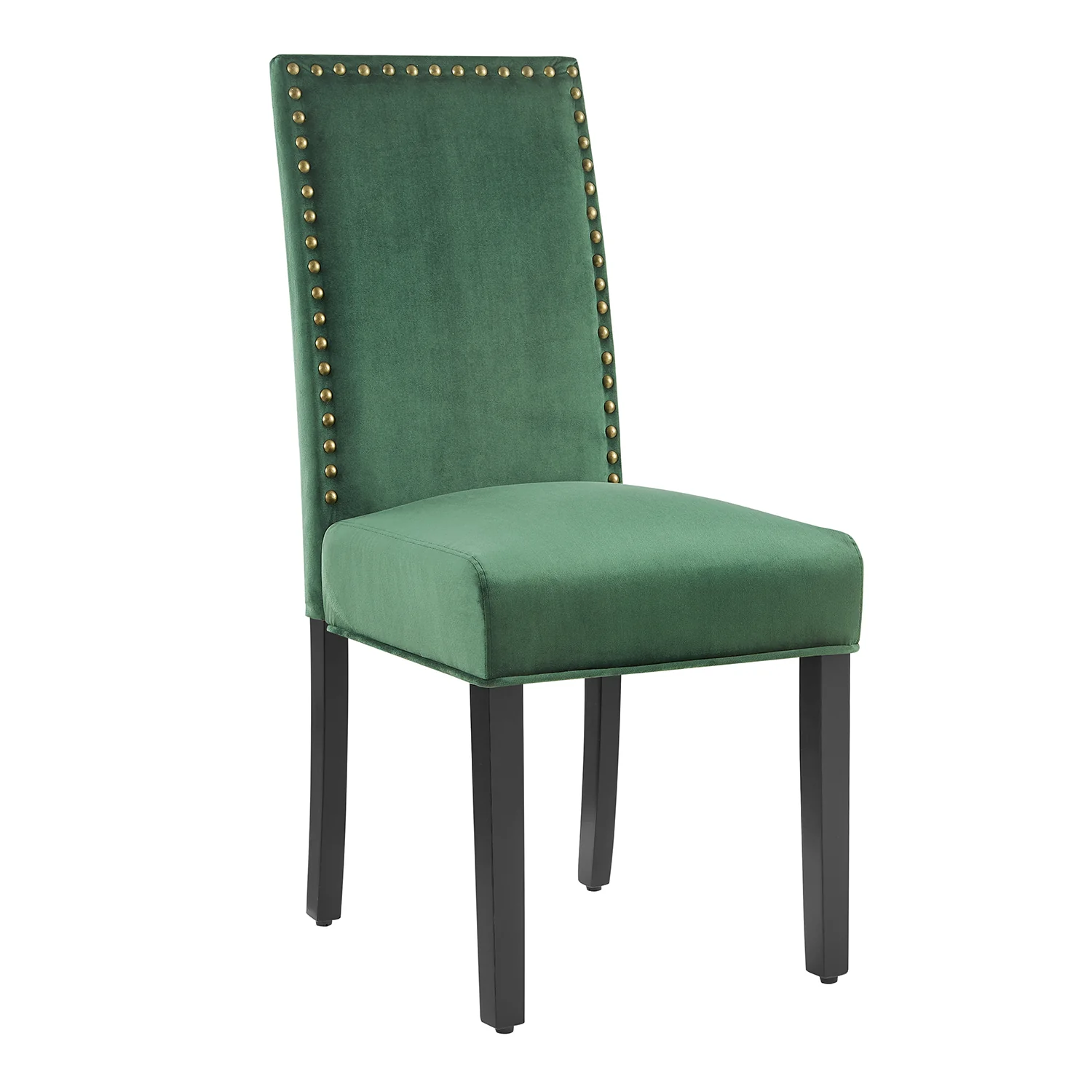 Maidwell Set of 2 Green Velvet Dining Chairs - Image 3