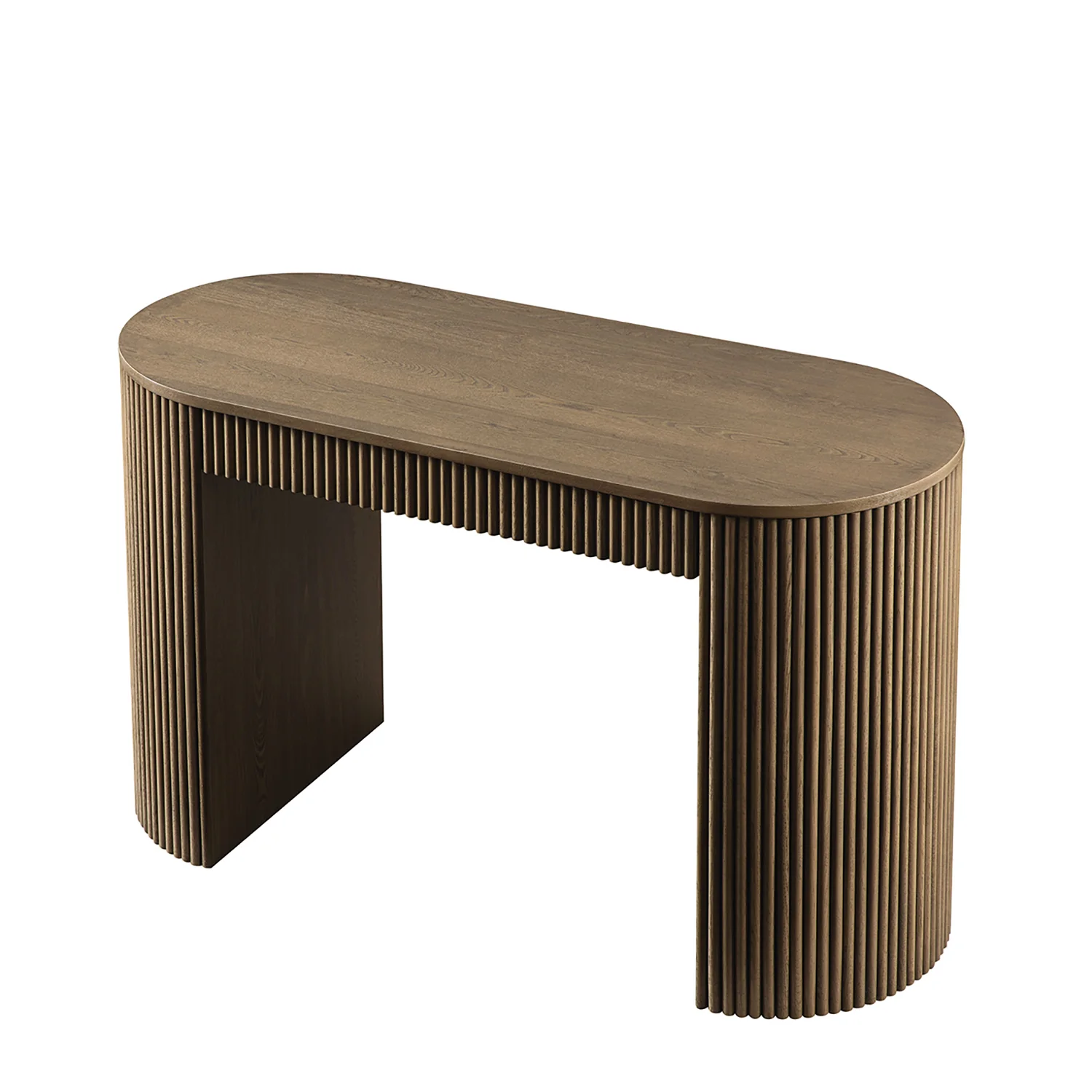 Maru 1-Drawer Writing Desk, Silver Oak - Image 10