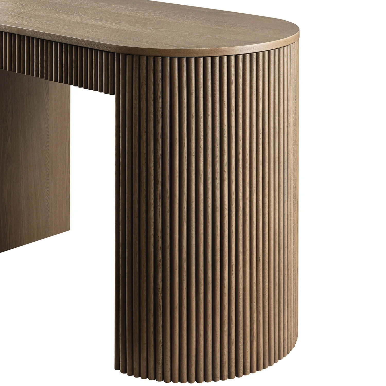 Maru 1-Drawer Writing Desk, Silver Oak - Image 15