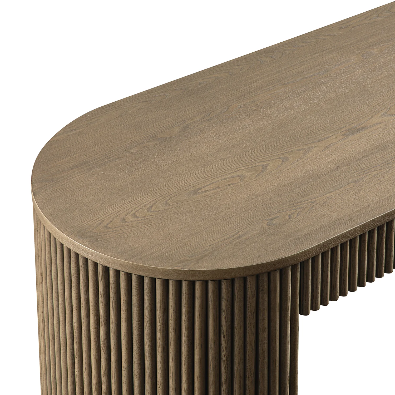 Maru 1-Drawer Writing Desk, Silver Oak - Image 16