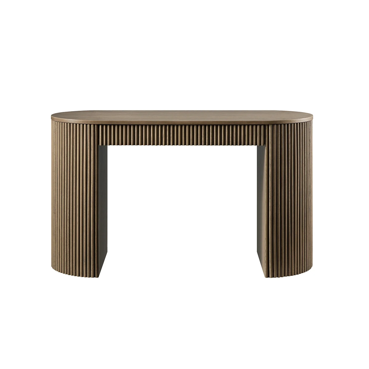 Maru 1-Drawer Writing Desk, Silver Oak - Image 6