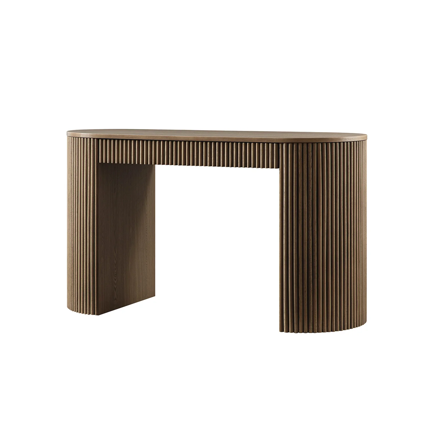 Maru 1-Drawer Writing Desk, Silver Oak - Image 7