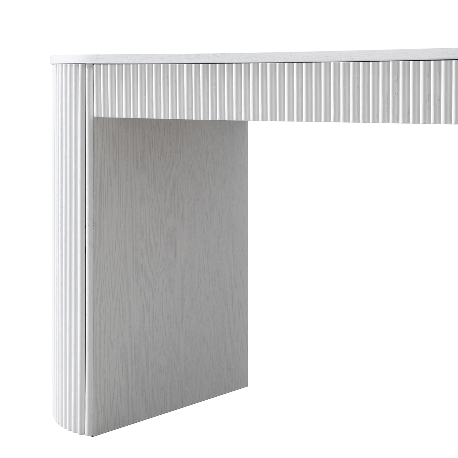 Maru 1-Drawer Writing Desk, Washed White - Image 14