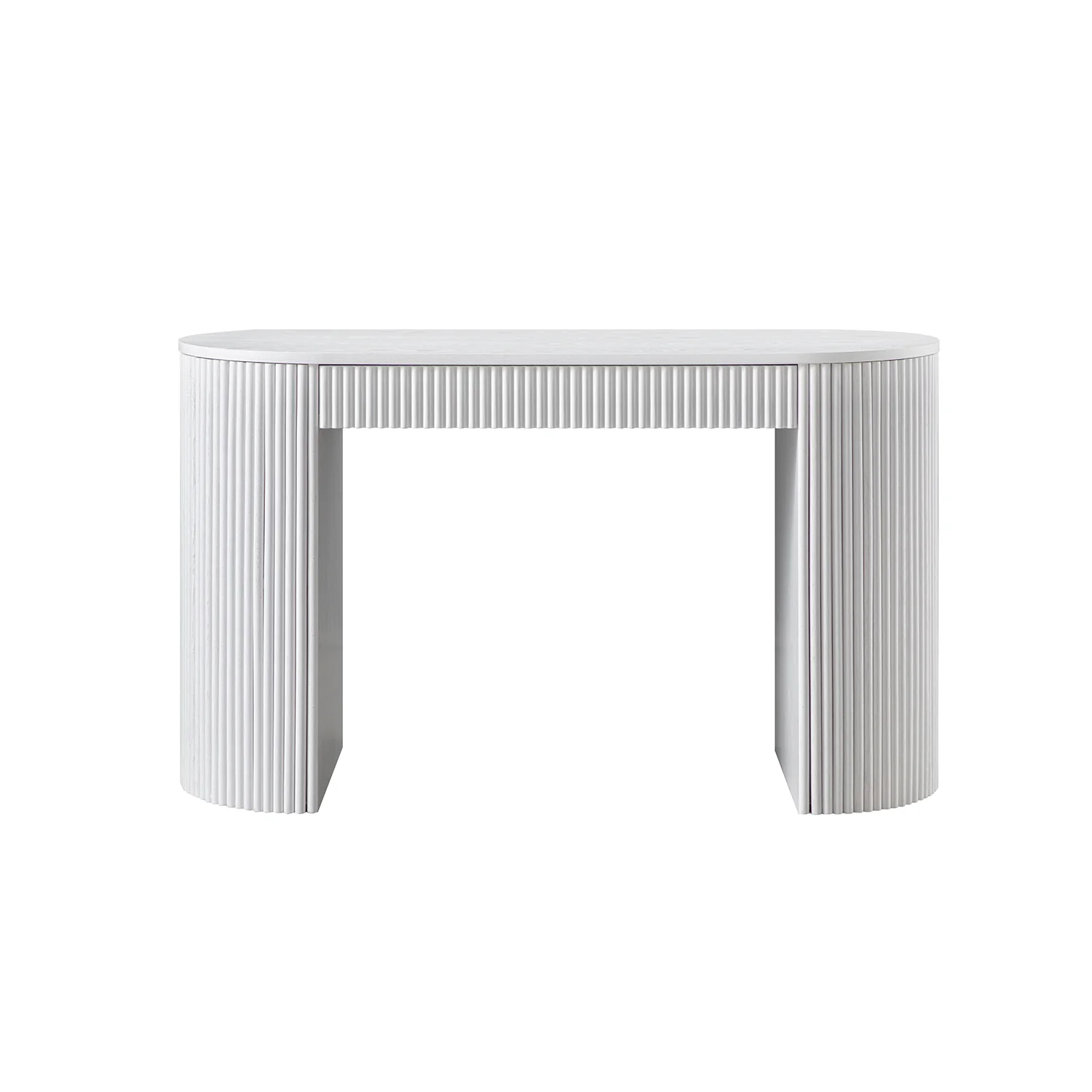 Maru 1-Drawer Writing Desk, Washed White - Image 7