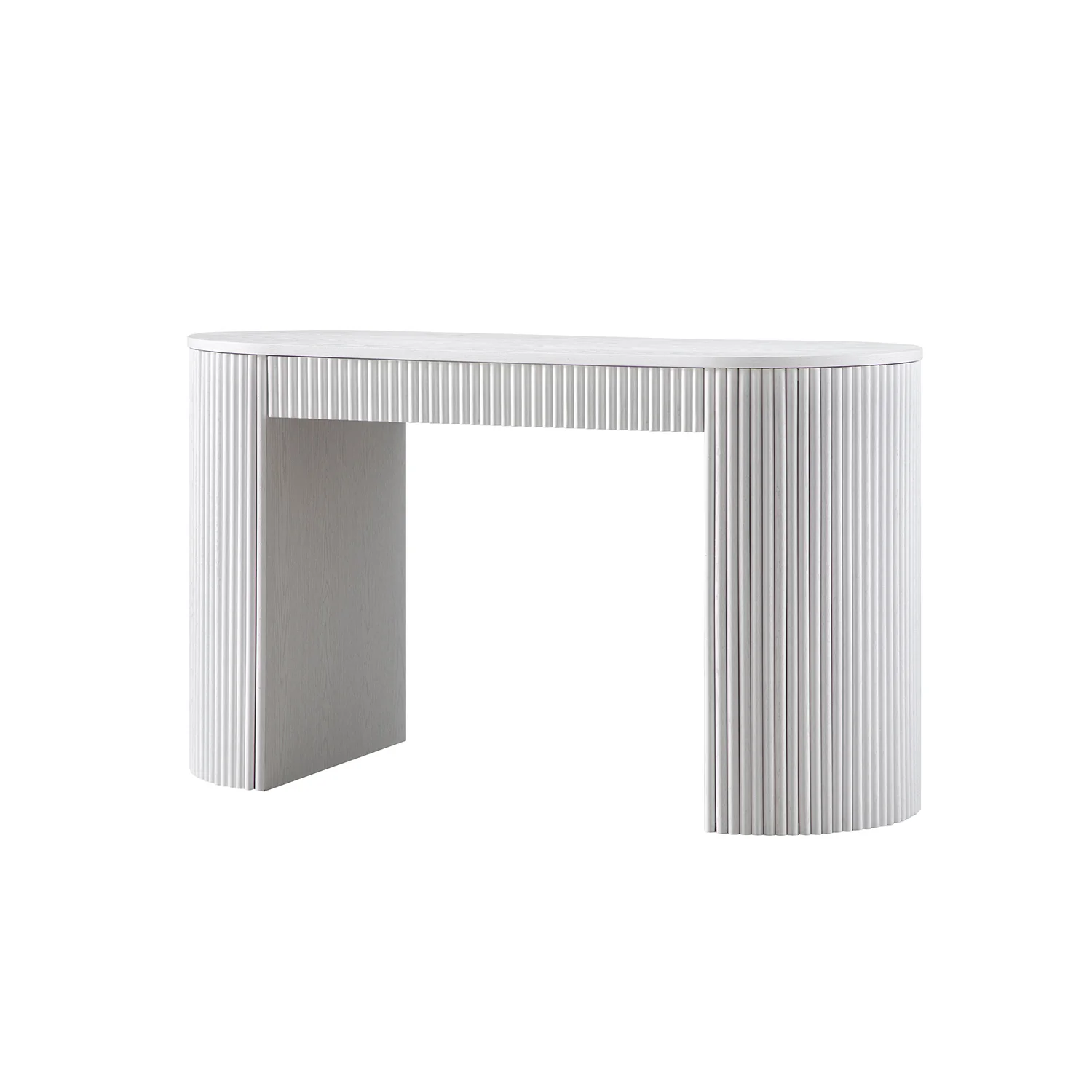 Maru 1-Drawer Writing Desk, Washed White - Image 8