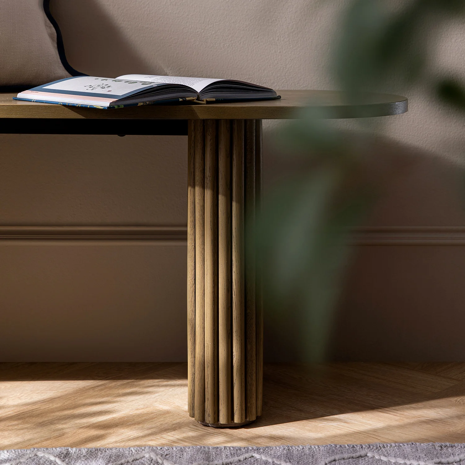 Maru 150cm Dining Bench, Silver Oak - Image 4