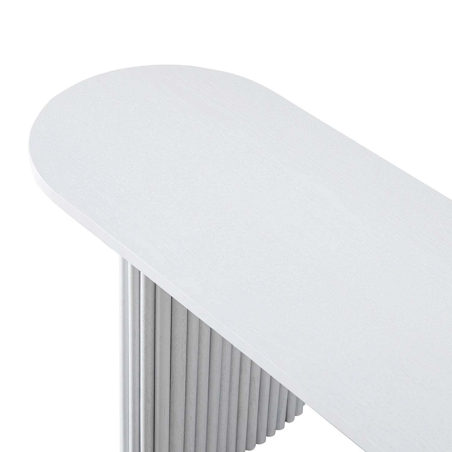 Maru 150cm Dining Bench, Washed White - Image 7