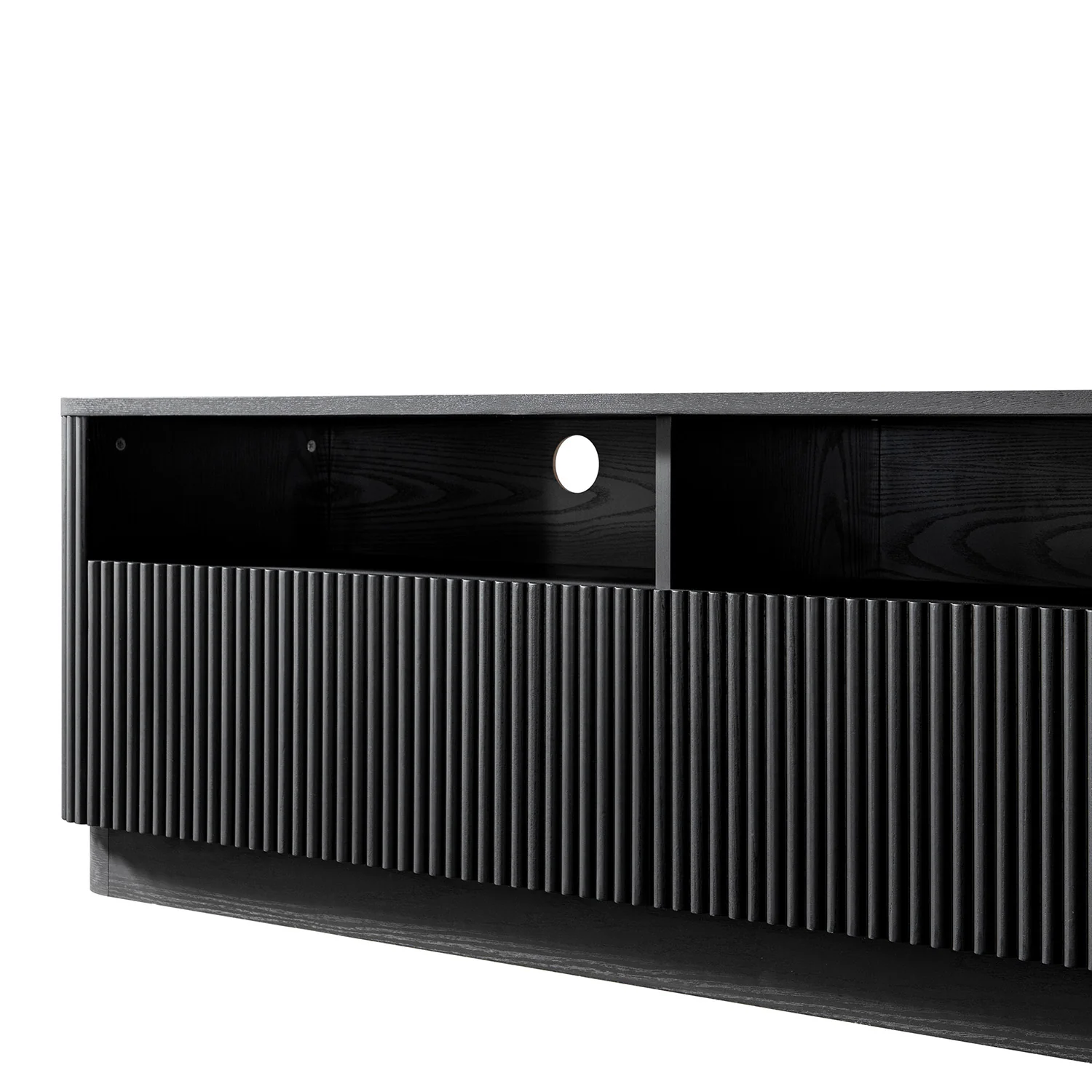 Maru 162cm TV Unit with Drawers, Black - Image 14