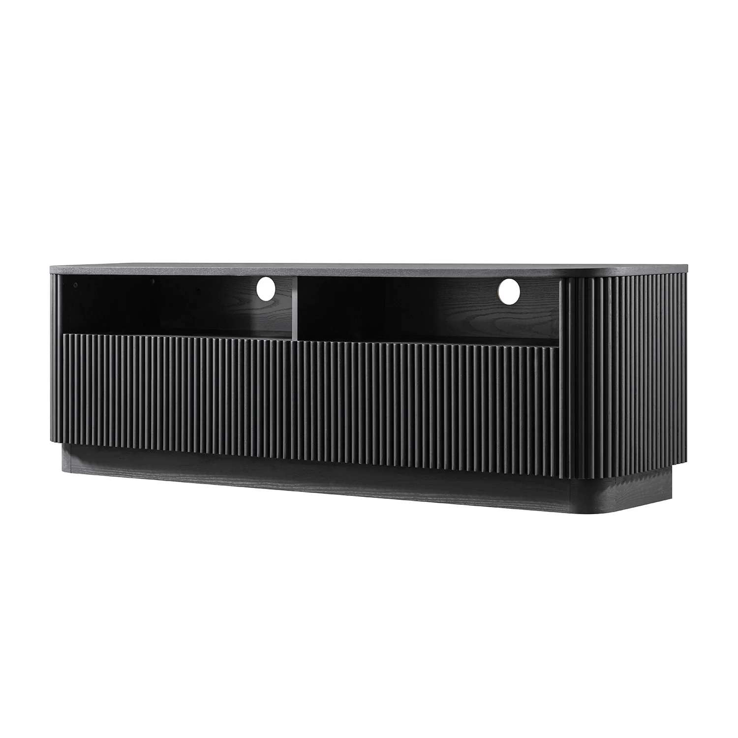 Maru 162cm TV Unit with Drawers, Black - Image 8