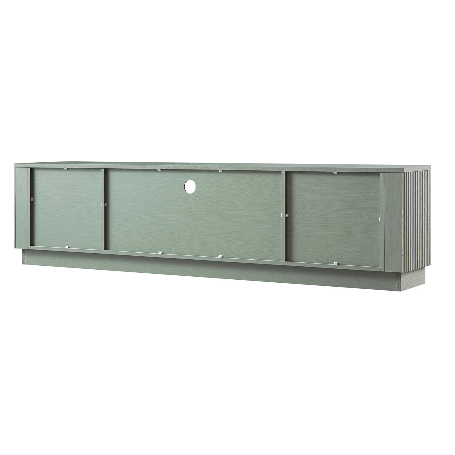 Maru 200cm Wide TV Unit with Drawers, Sage Green - Image 7