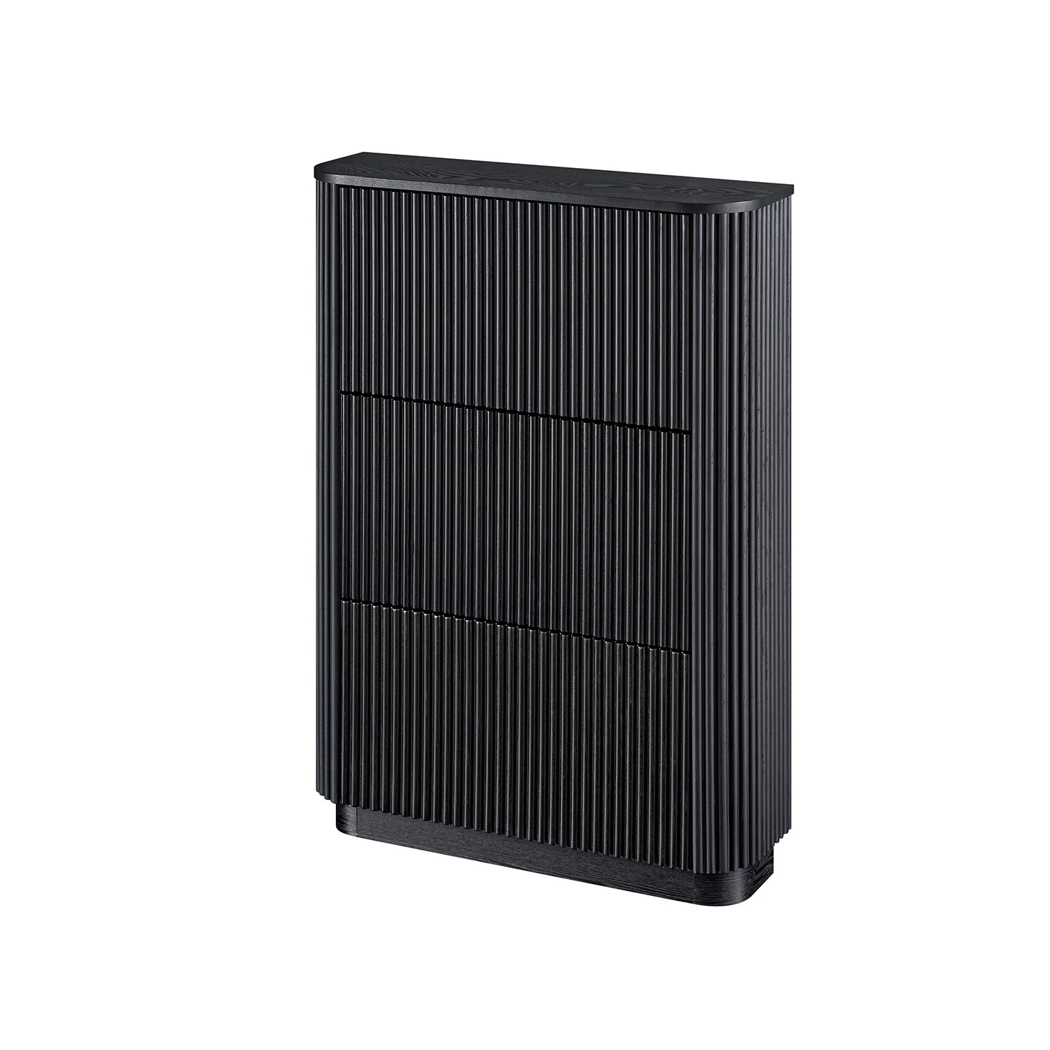 Maru 3-Door Shoe Storage Cabinet, Black - Image 13