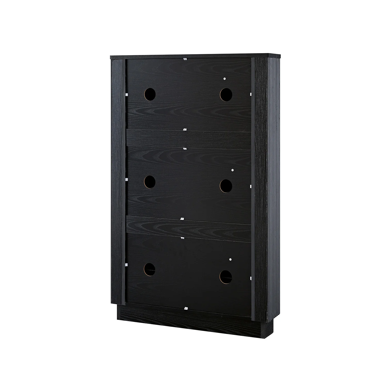 Maru 3-Door Shoe Storage Cabinet, Black - Image 14