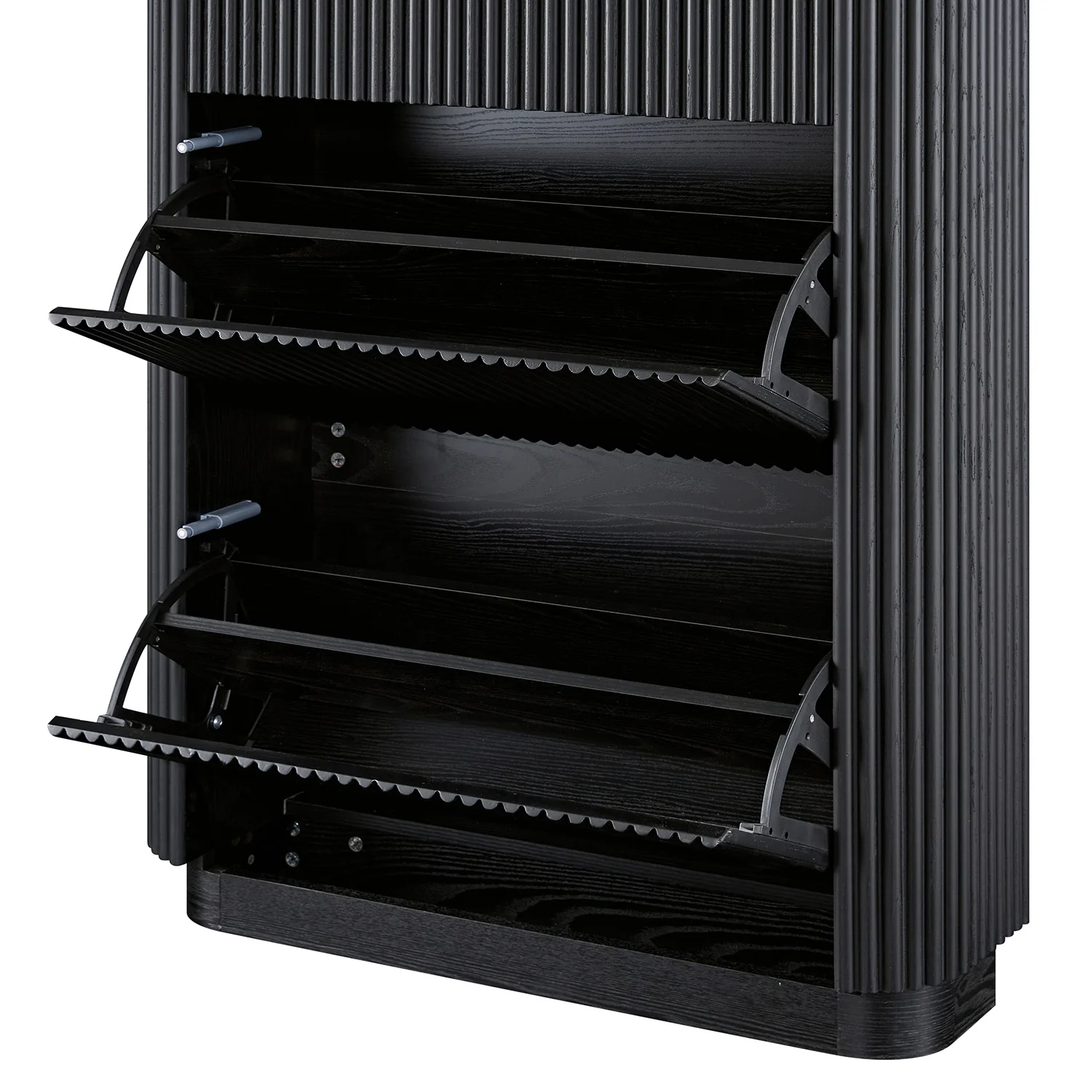 Maru 3-Door Shoe Storage Cabinet, Black - Image 16