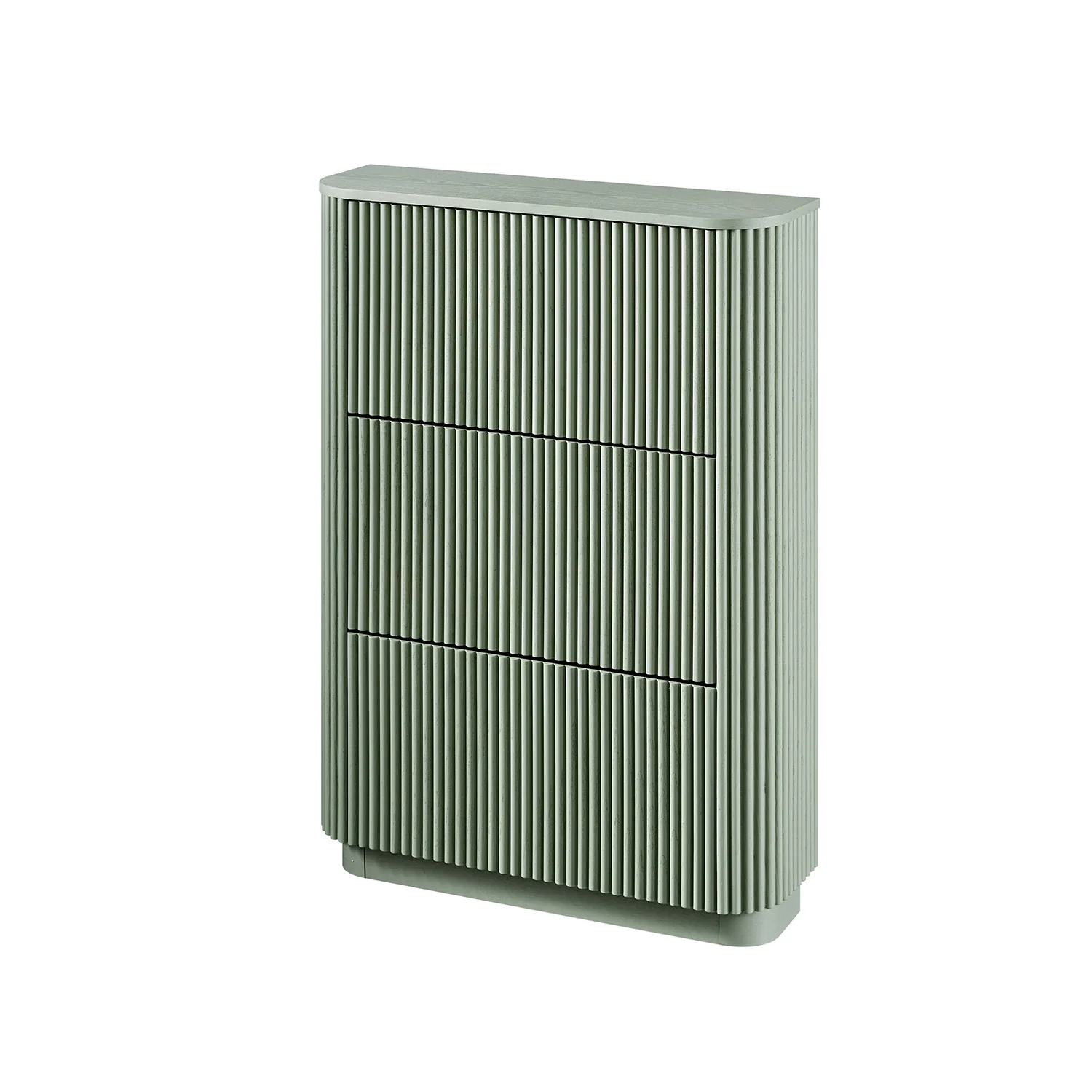 Maru 3-Door Shoe Storage Cabinet, Sage Green - Image 12