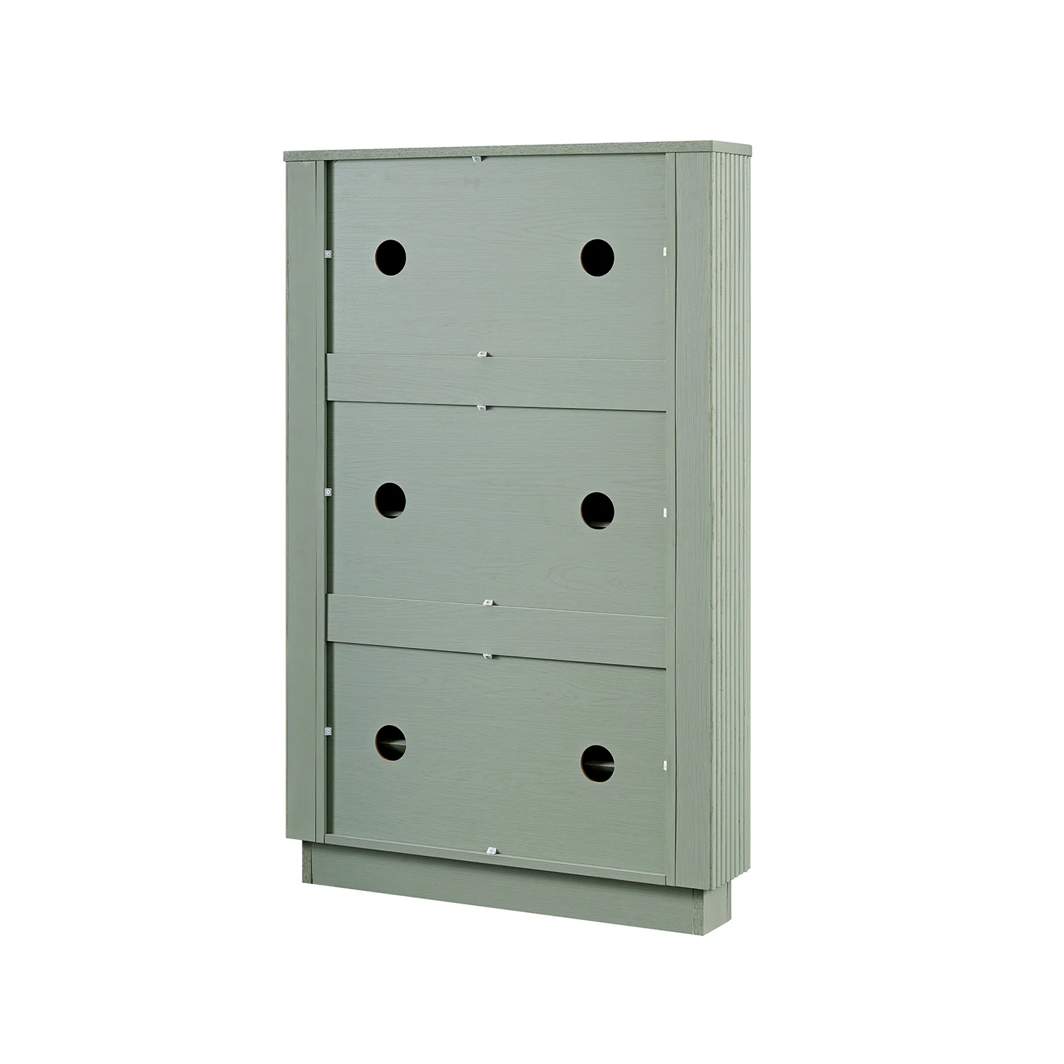 Maru 3-Door Shoe Storage Cabinet, Sage Green - Image 13