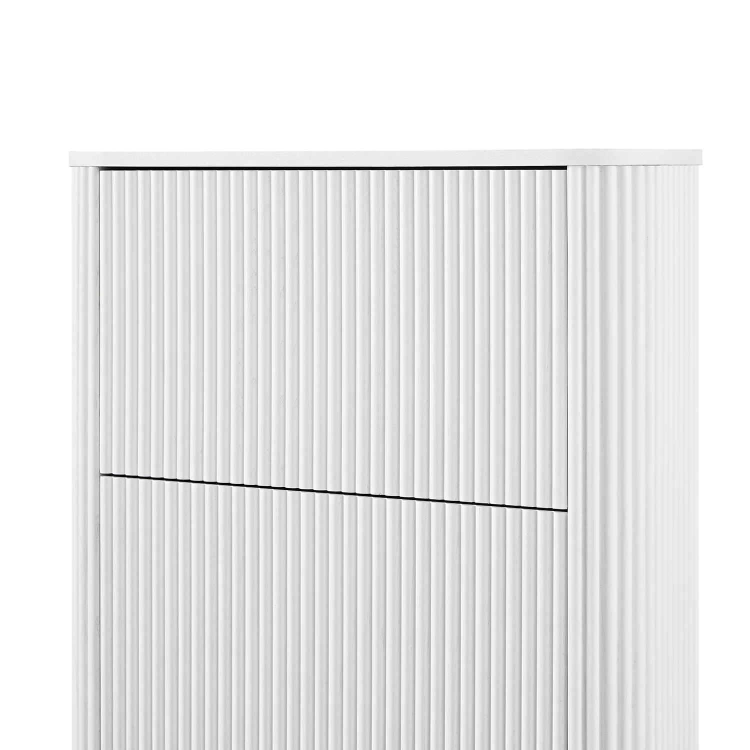 Maru 3-Door Shoe Storage Cabinet, Washed White - Image 14