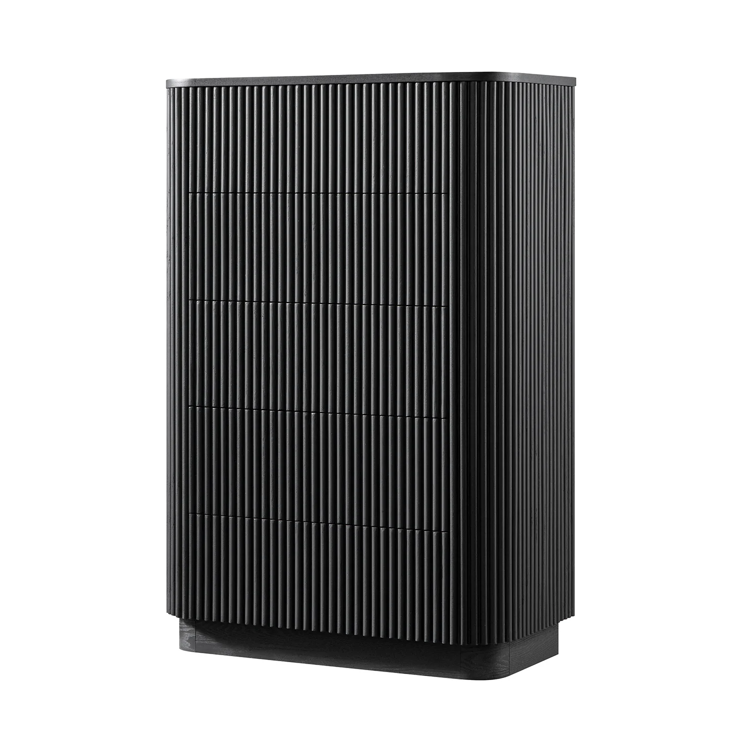 Maru Chest of 5 Drawers, Black - Image 9