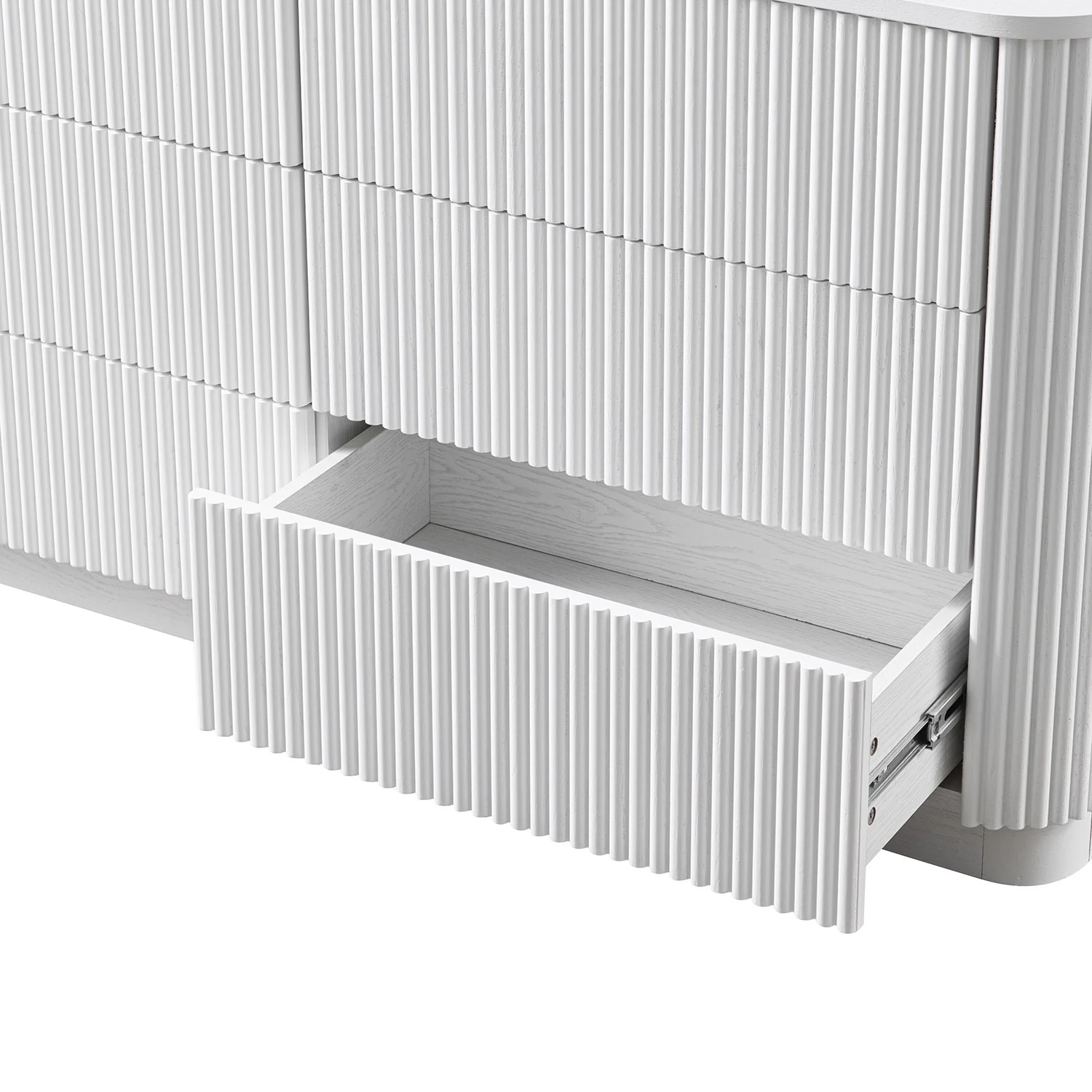 Maru Chest of 6 Drawers, Washed White - Image 7