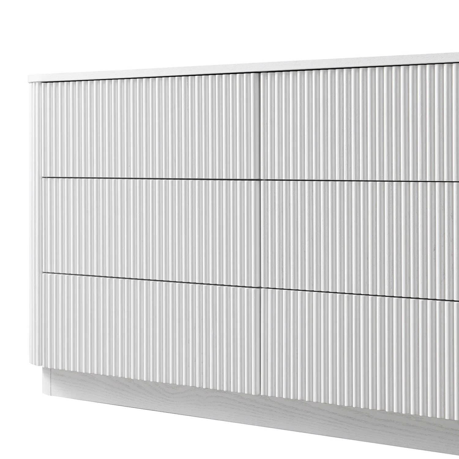 Maru Chest of 6 Drawers, Washed White - Image 8